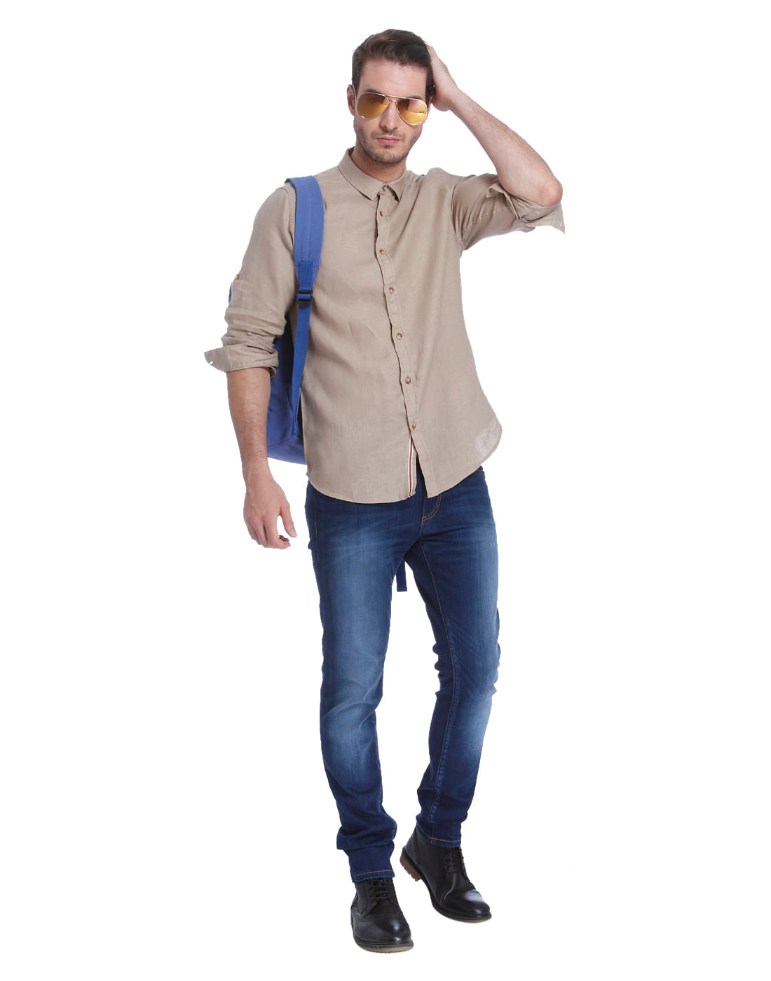 Beige Linen Shirt