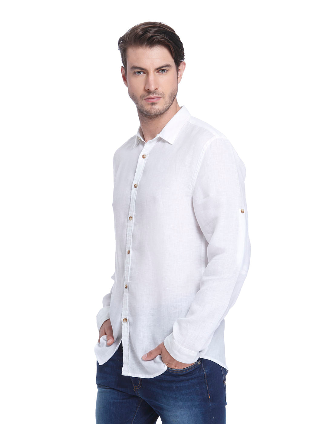 White Linen Shirt