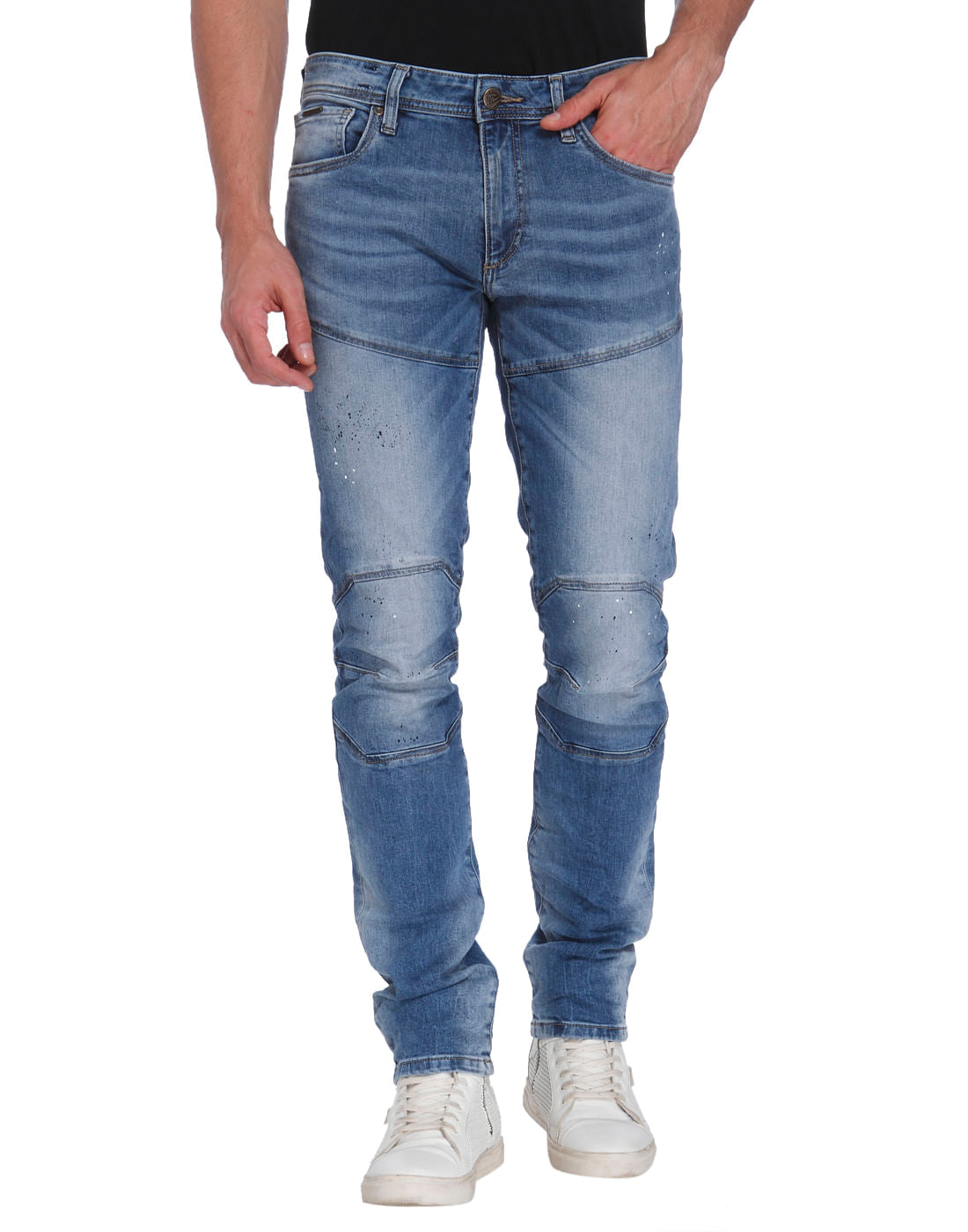 Blue Low Rise Slim Fit Jeans
