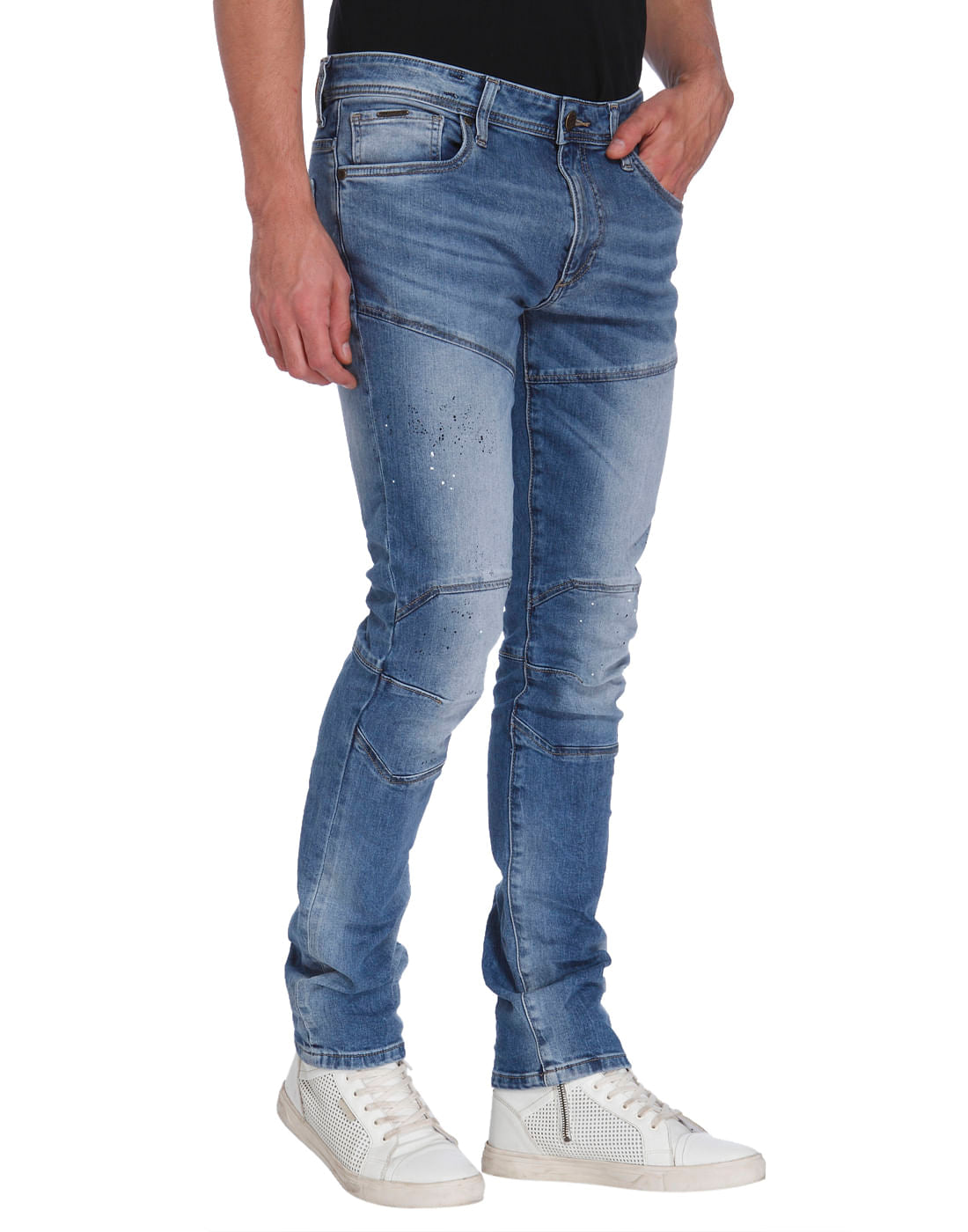 Blue Low Rise Slim Fit Jeans