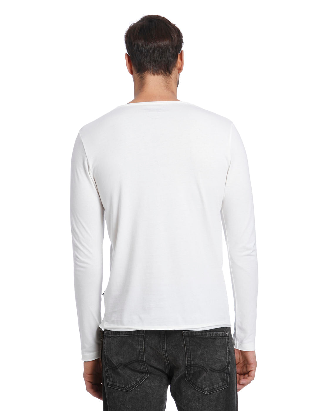 White V-Neck T-Shirt