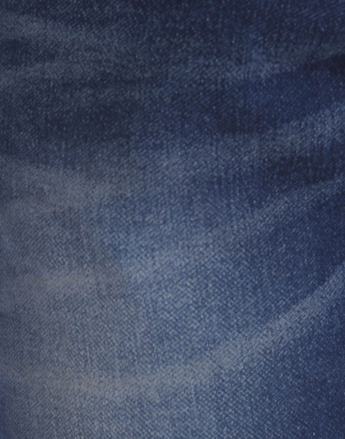 Blue Drawstring Slim Fit Jeans