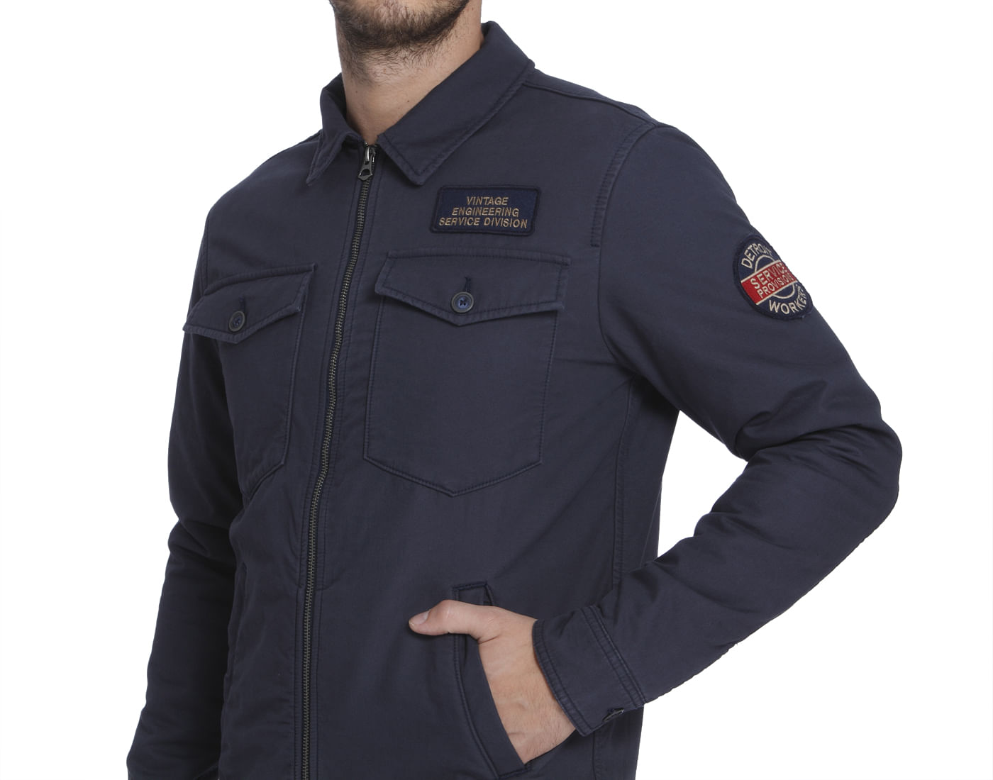 Ombre Blue Slim Fit Jacket