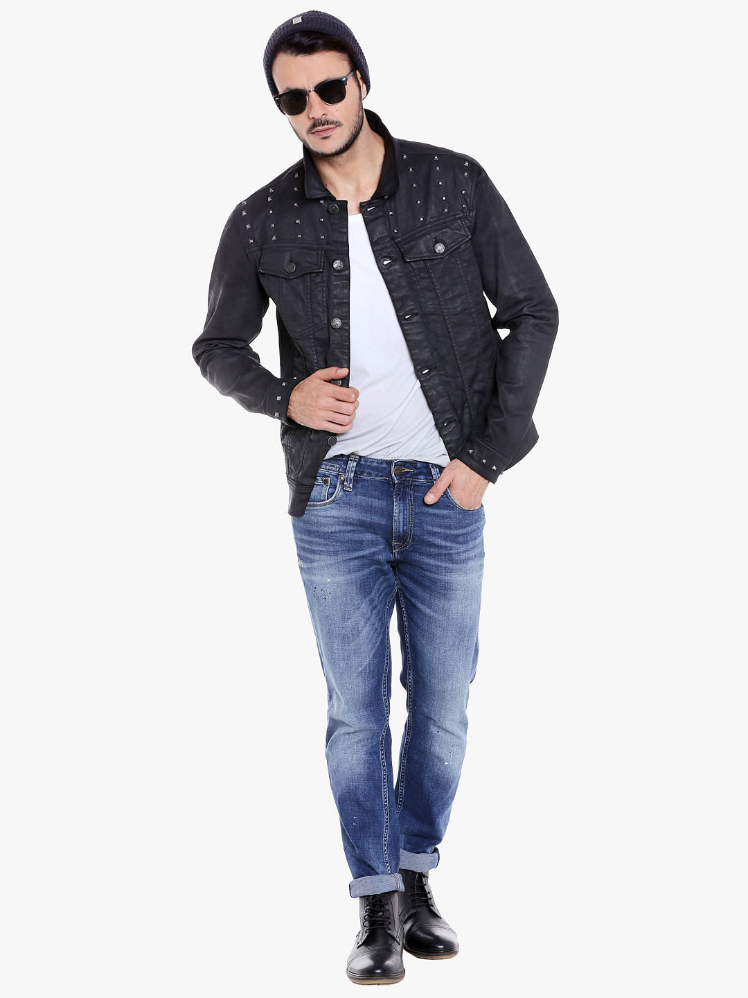 Black Studded Biker Jacket
