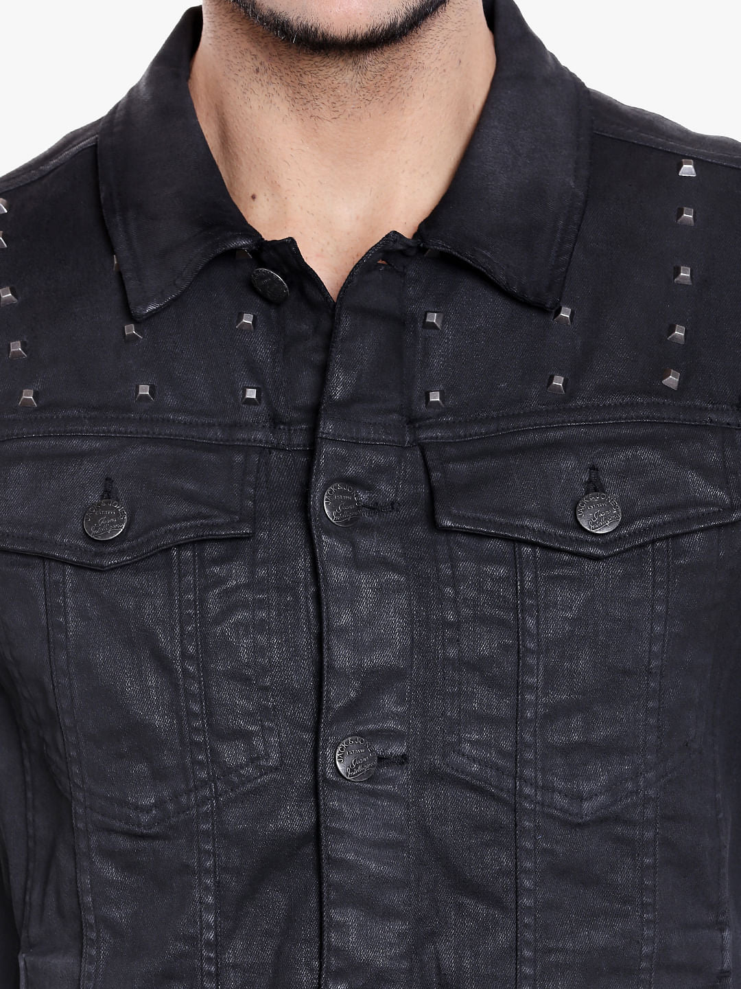 Black Studded Biker Jacket