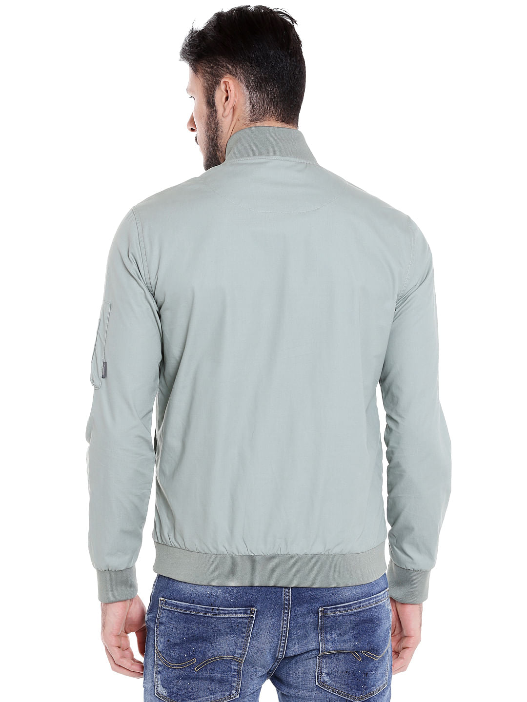 Light Grey Bomber Jacket