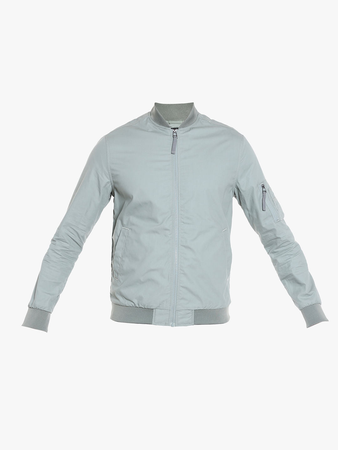Light Grey Bomber Jacket