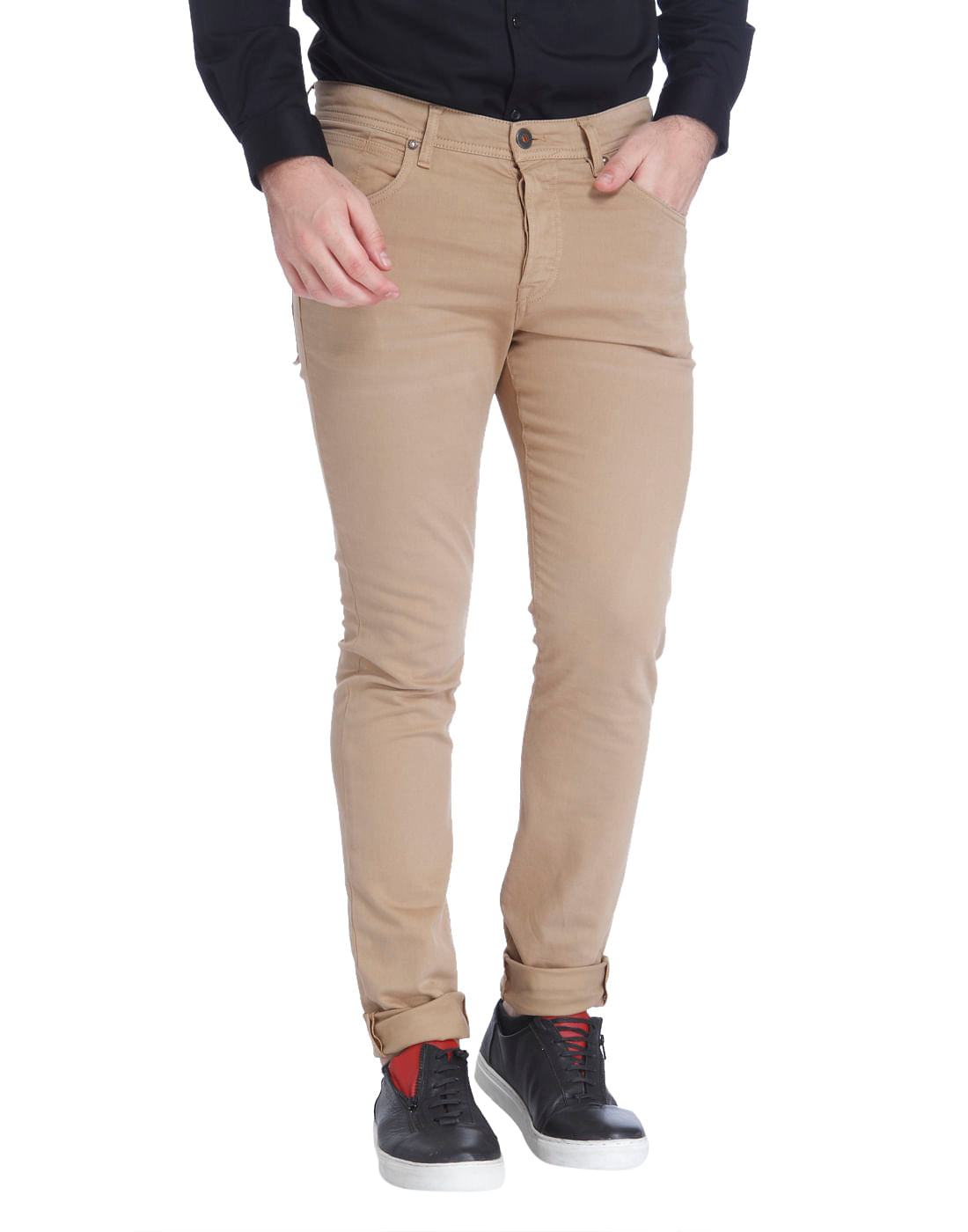 Beige Slim Pants