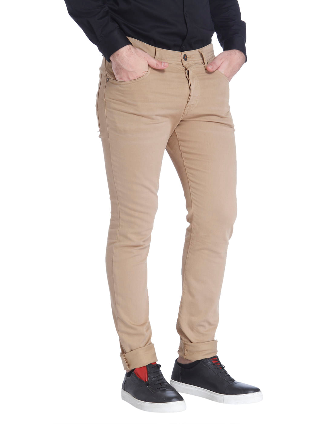 Beige Slim Pants
