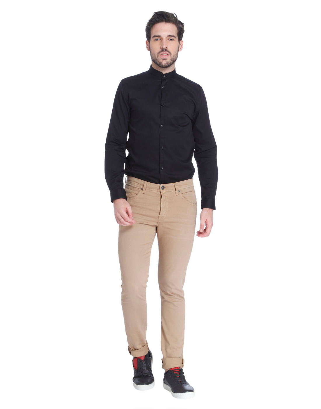 Beige Slim Pants