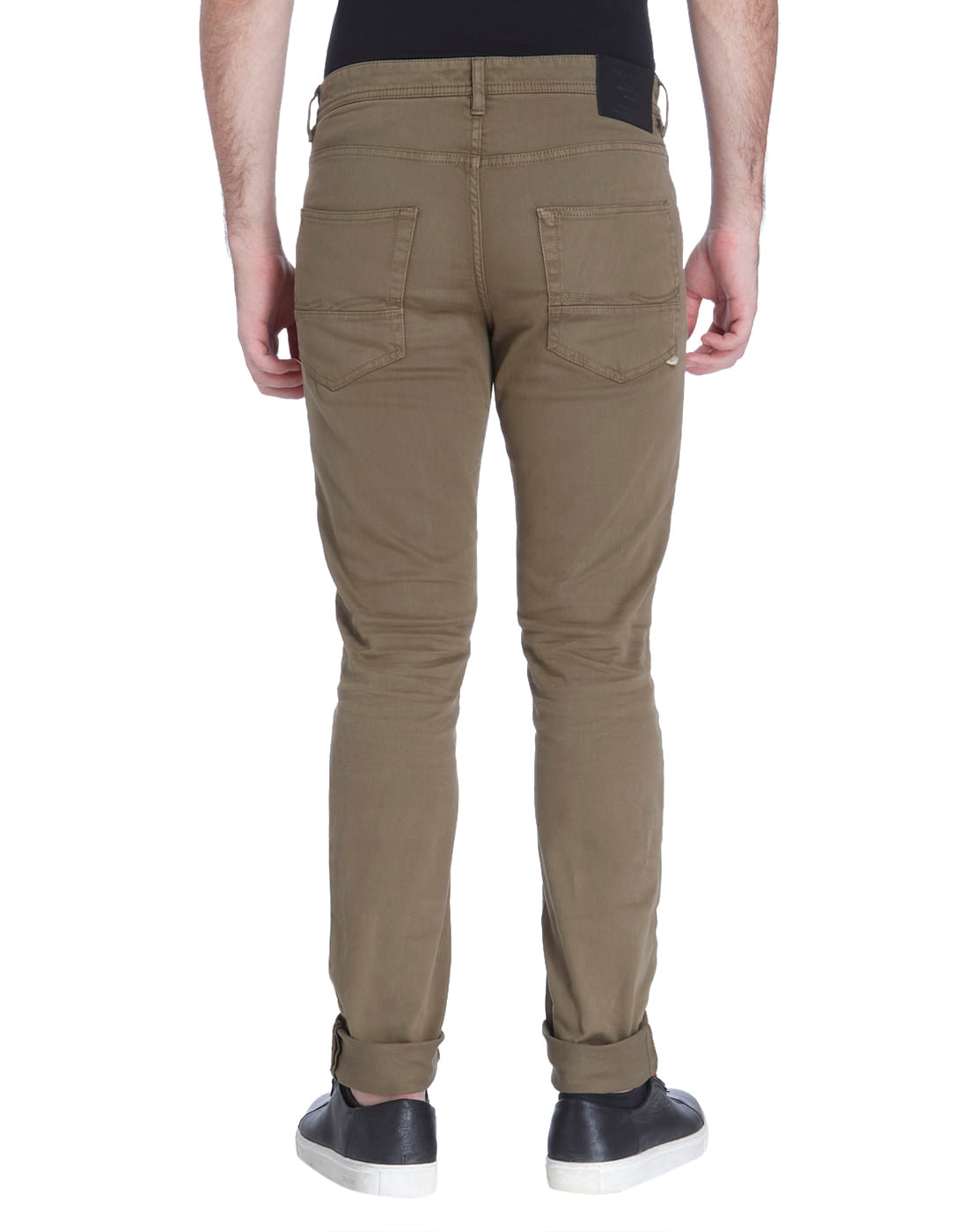 Brown Slim Fit Pants