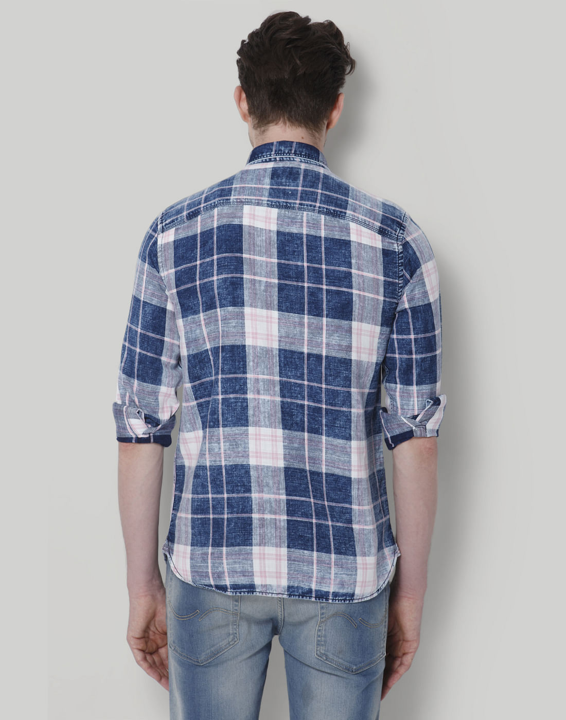 Blue & Pink Check Shirt