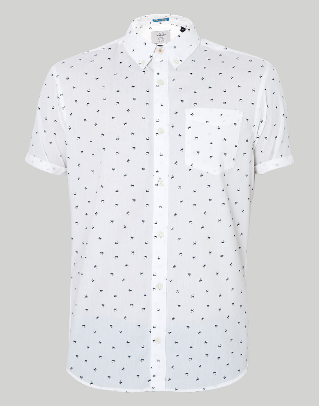 White All Over Print Shirt