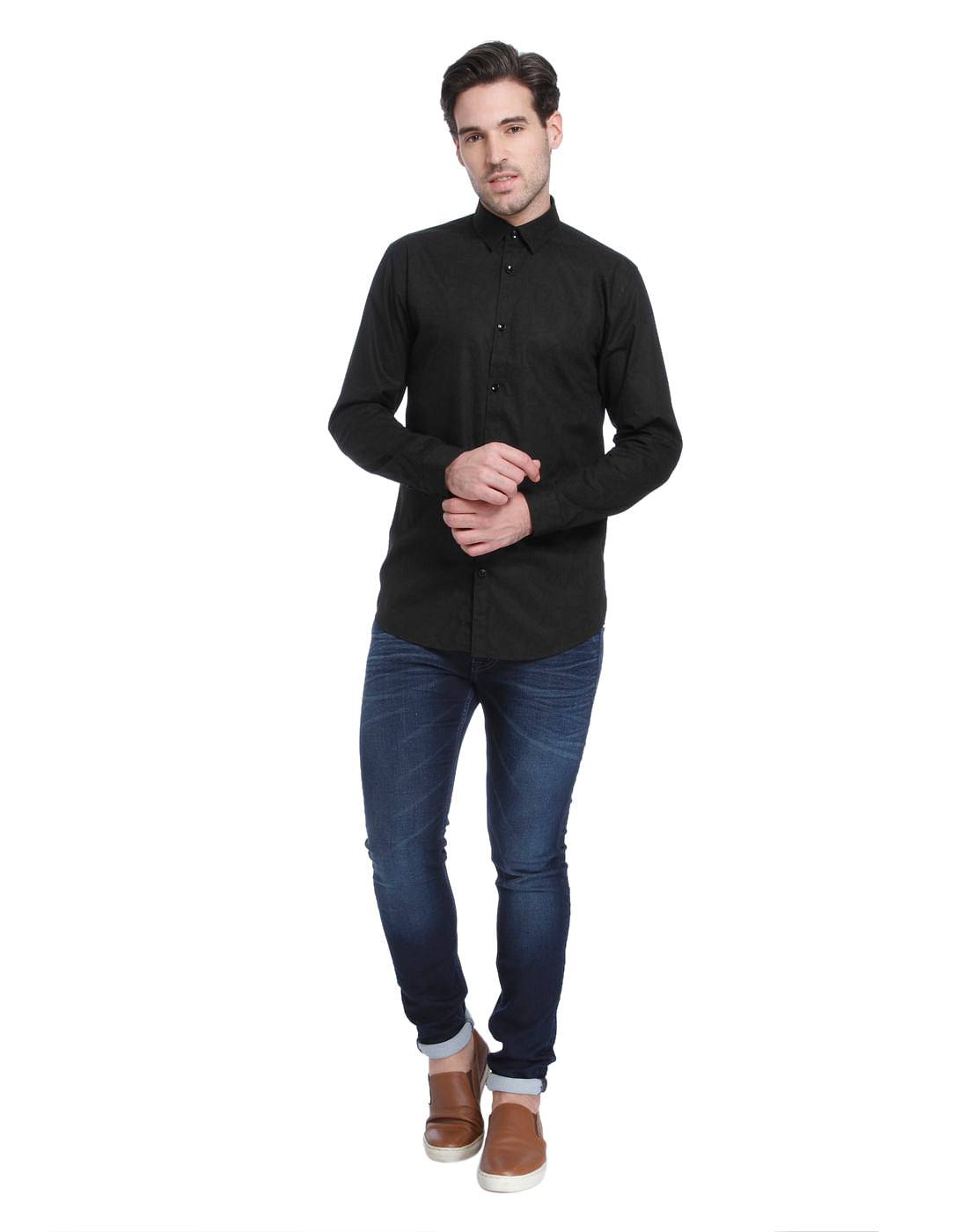 Green Slim Fit Shirt
