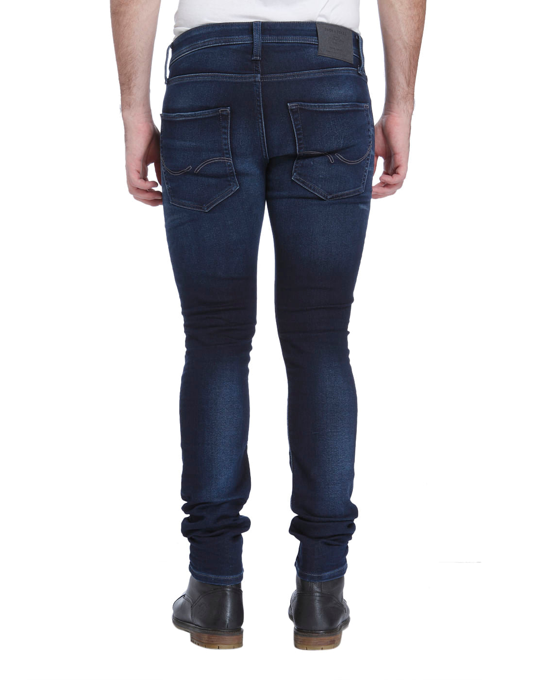 Dark Blue Low Rise Slim Fit Jeans