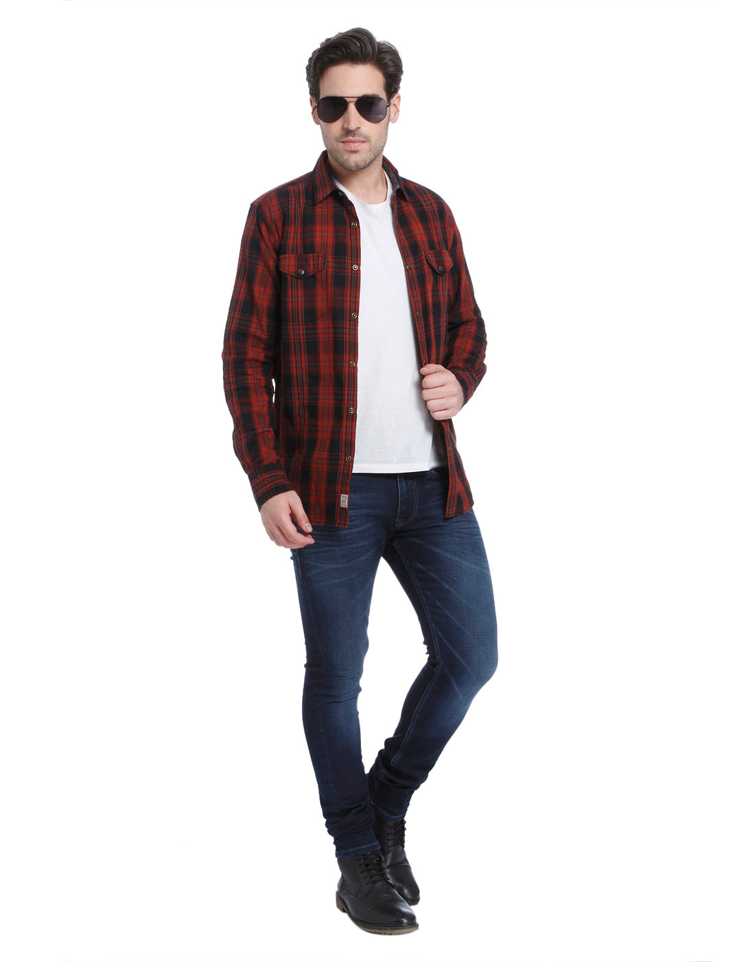 Dark Blue Low Rise Slim Fit Jeans