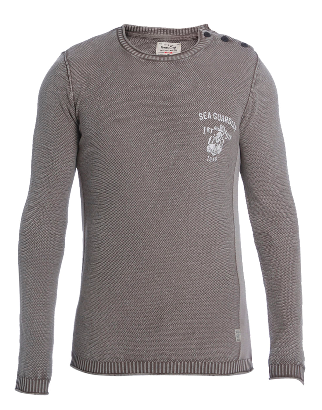 Dark Grey Knit Pullover