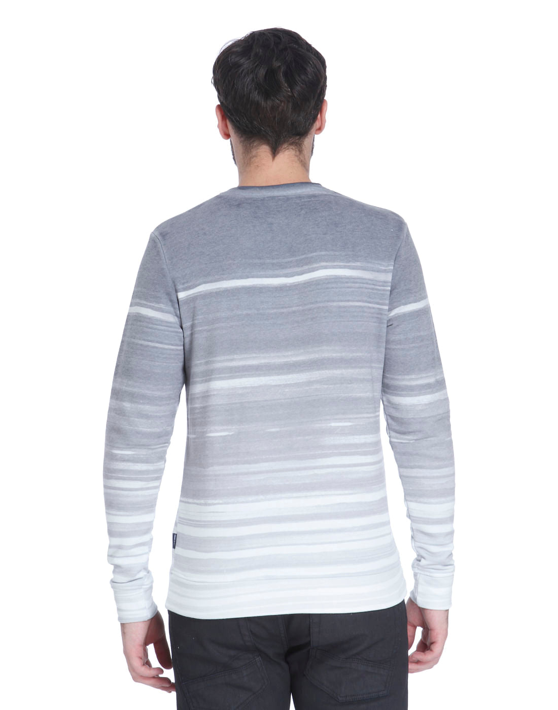 White Ombre Effect Sweatshirt