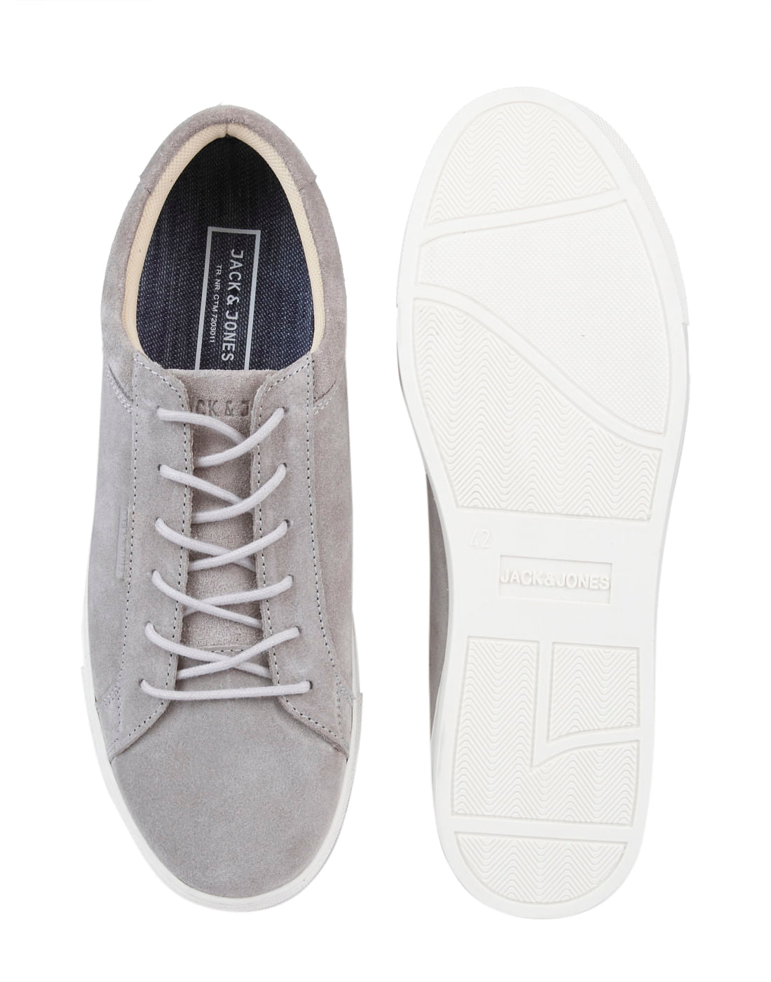 Light Grey Suede Sneakers