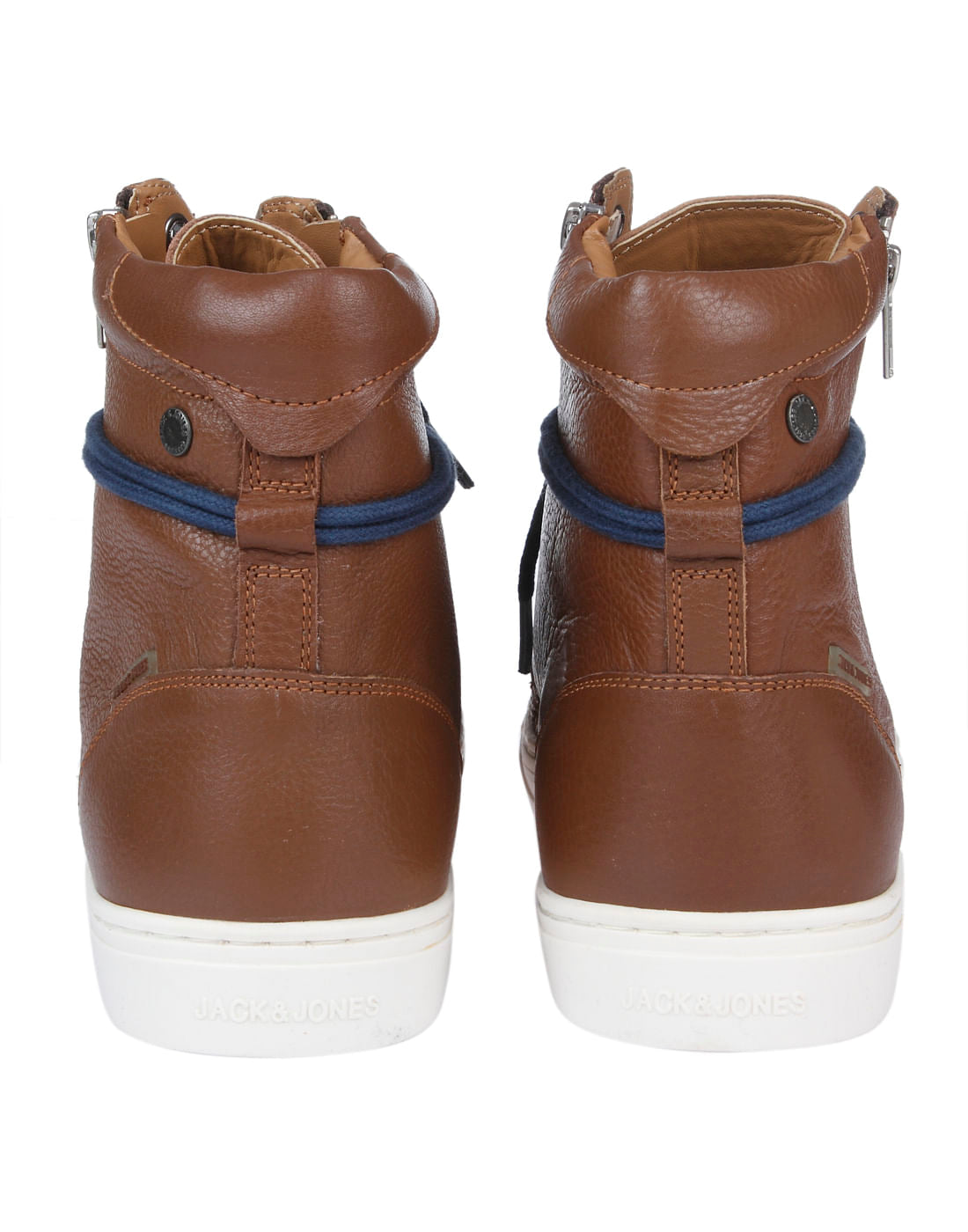 Tan High Top Leather Sneakers