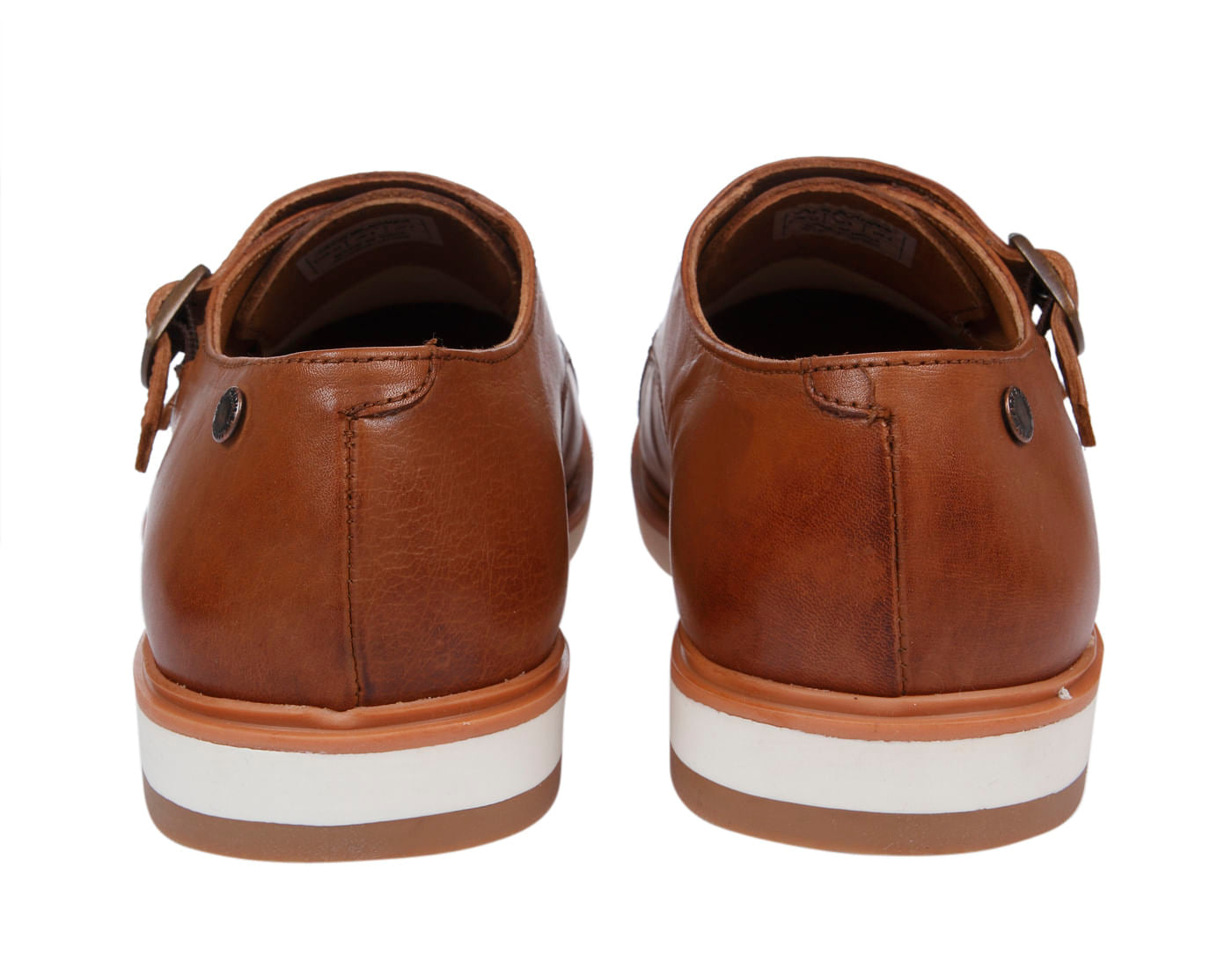 Tan Leather Monk Shoes