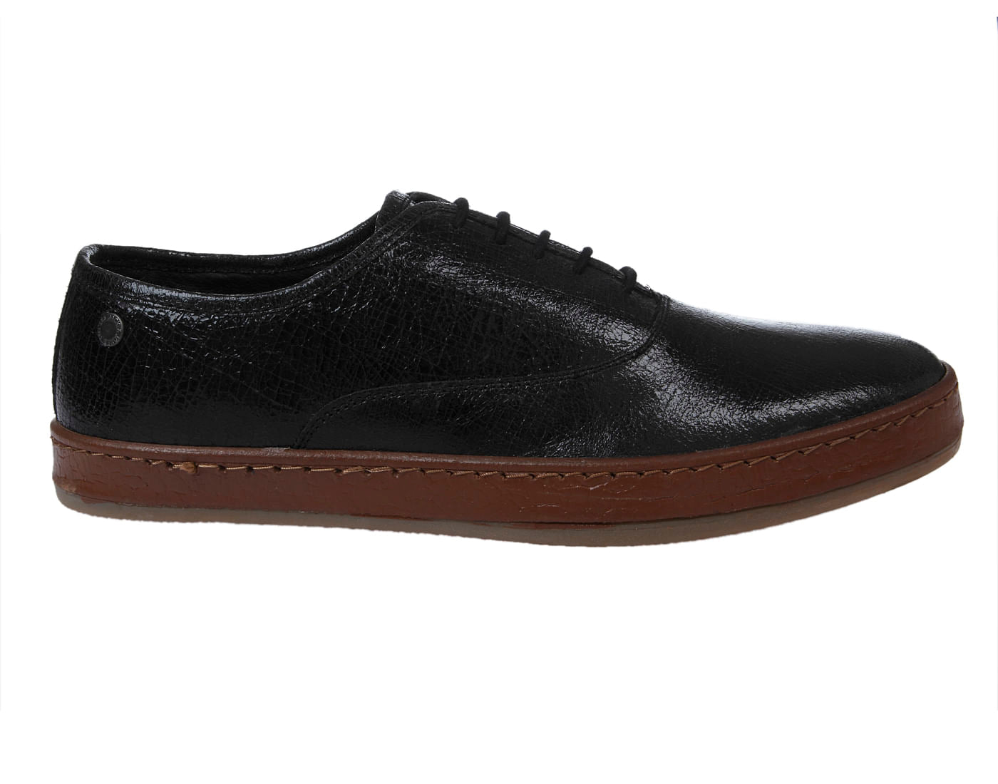 Black & Brown Leather Sneakers