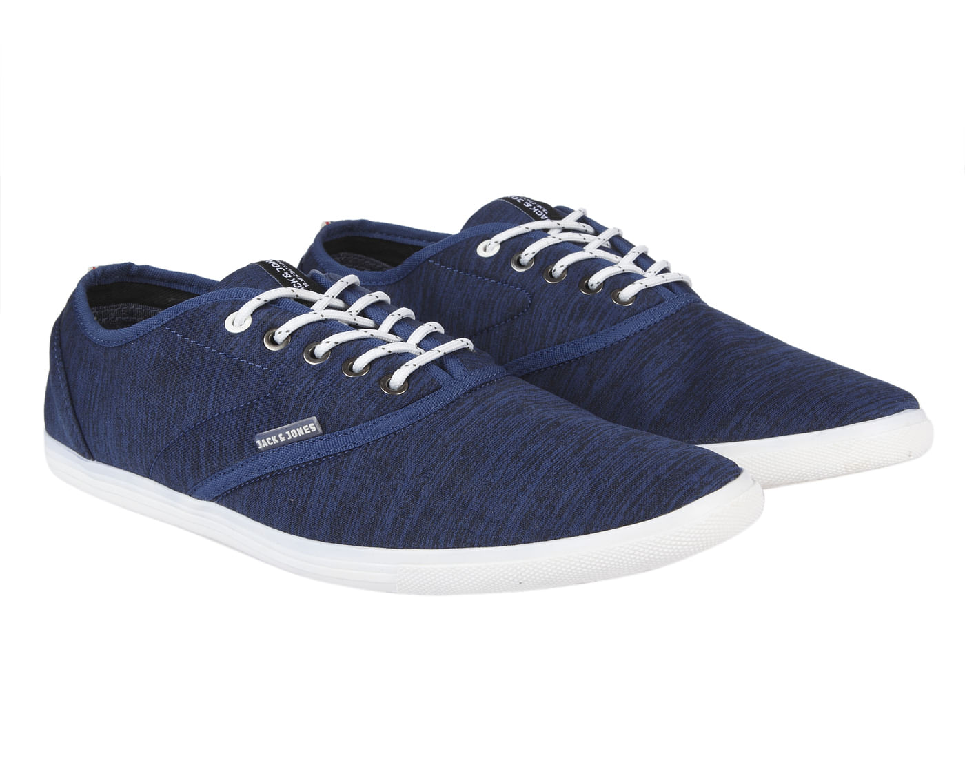 Blue Textured Sneakers