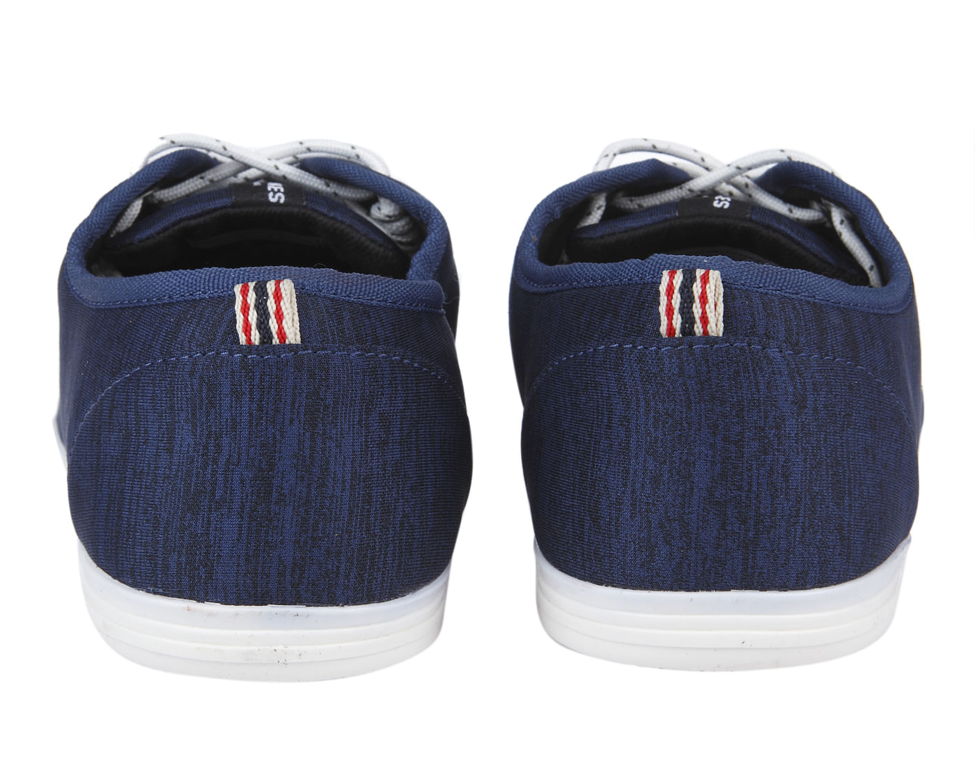 Blue Textured Sneakers