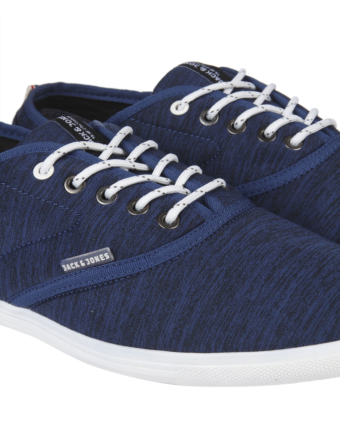 Blue Textured Sneakers