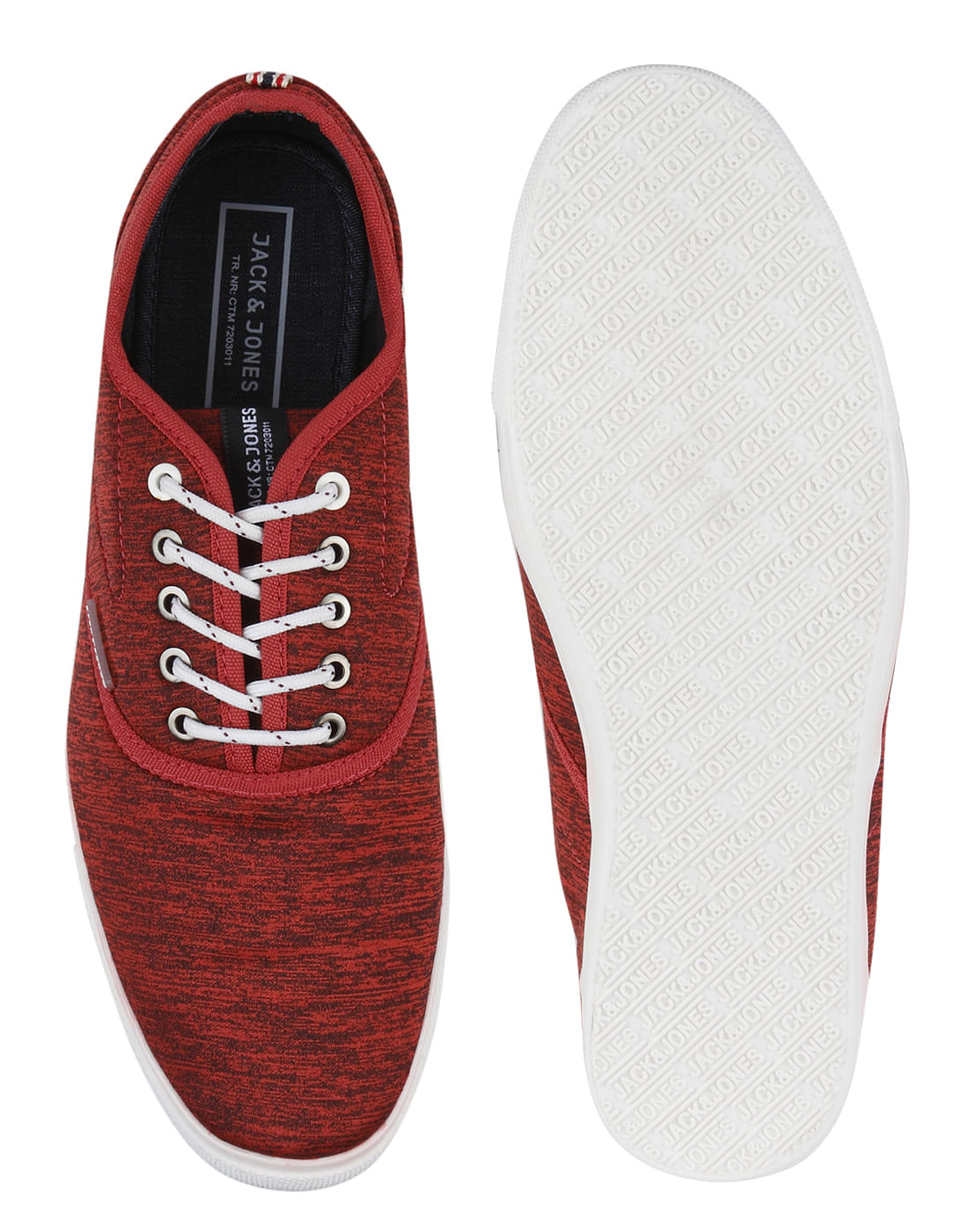 Red Textured Sneakers