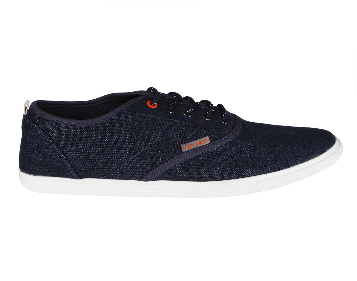 Dark Blue Denim Canvas Sneakers - 6