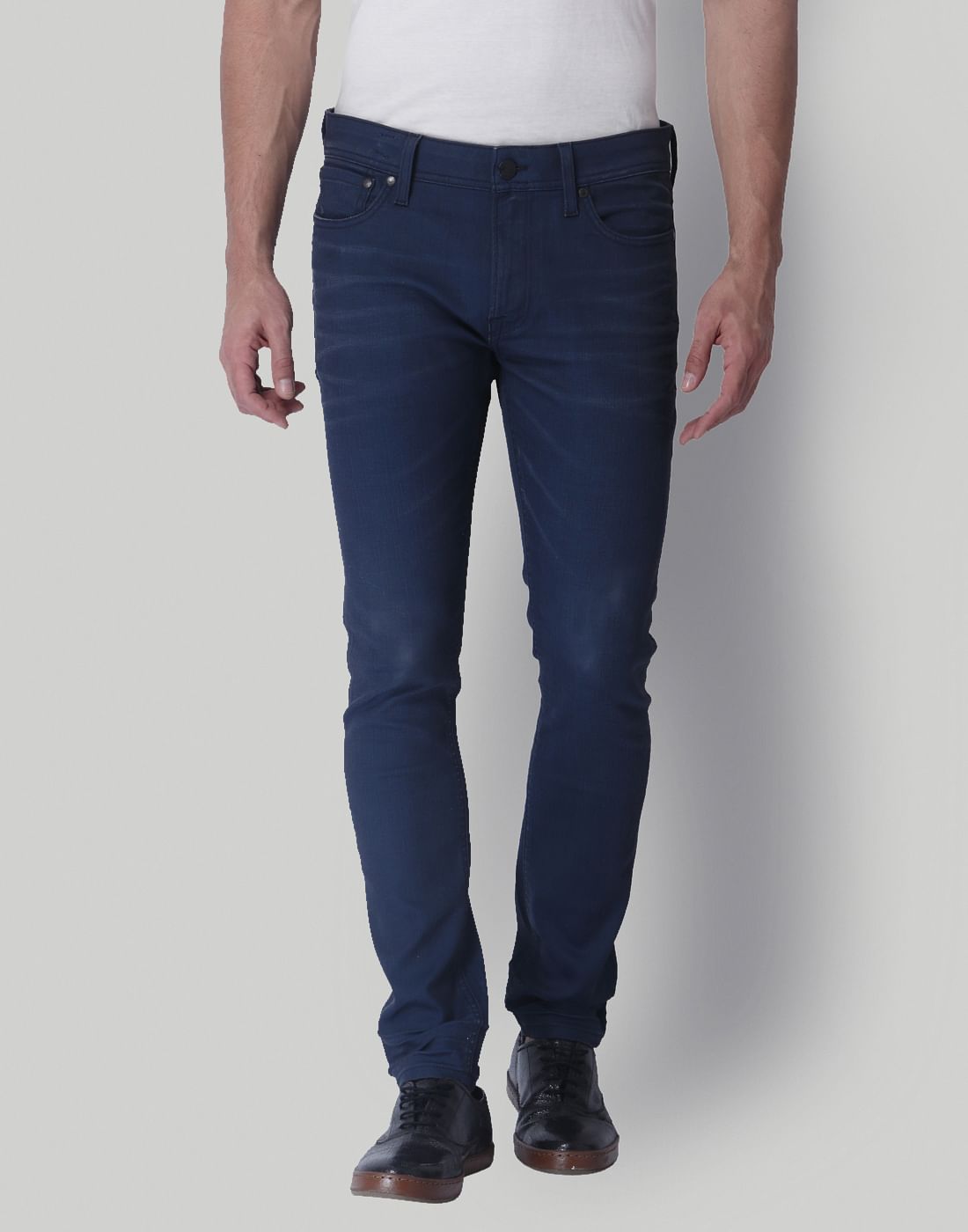 Dark Blue Low Rise Skinny Fit Jeans - 28/32