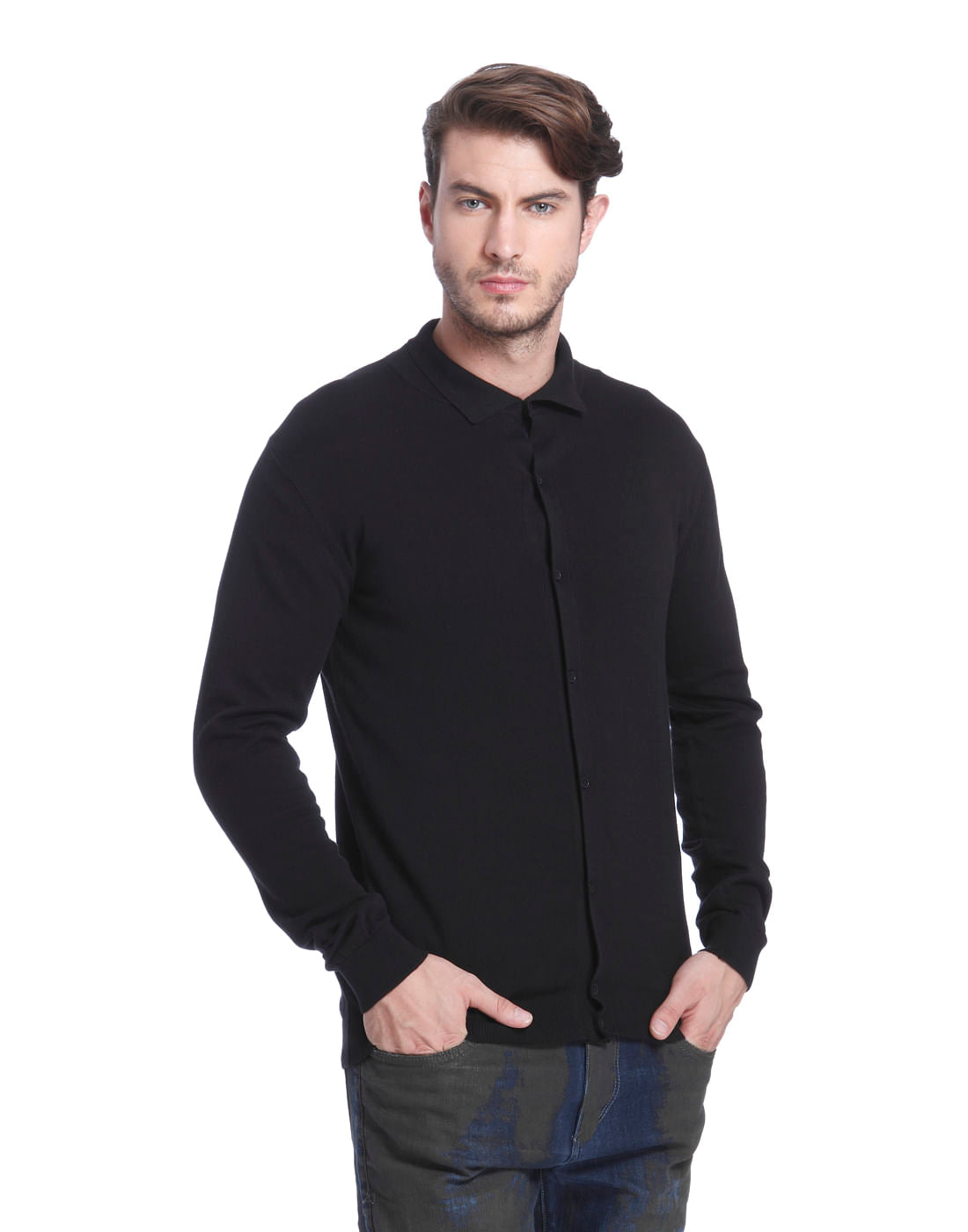 Black Knit Cardigan