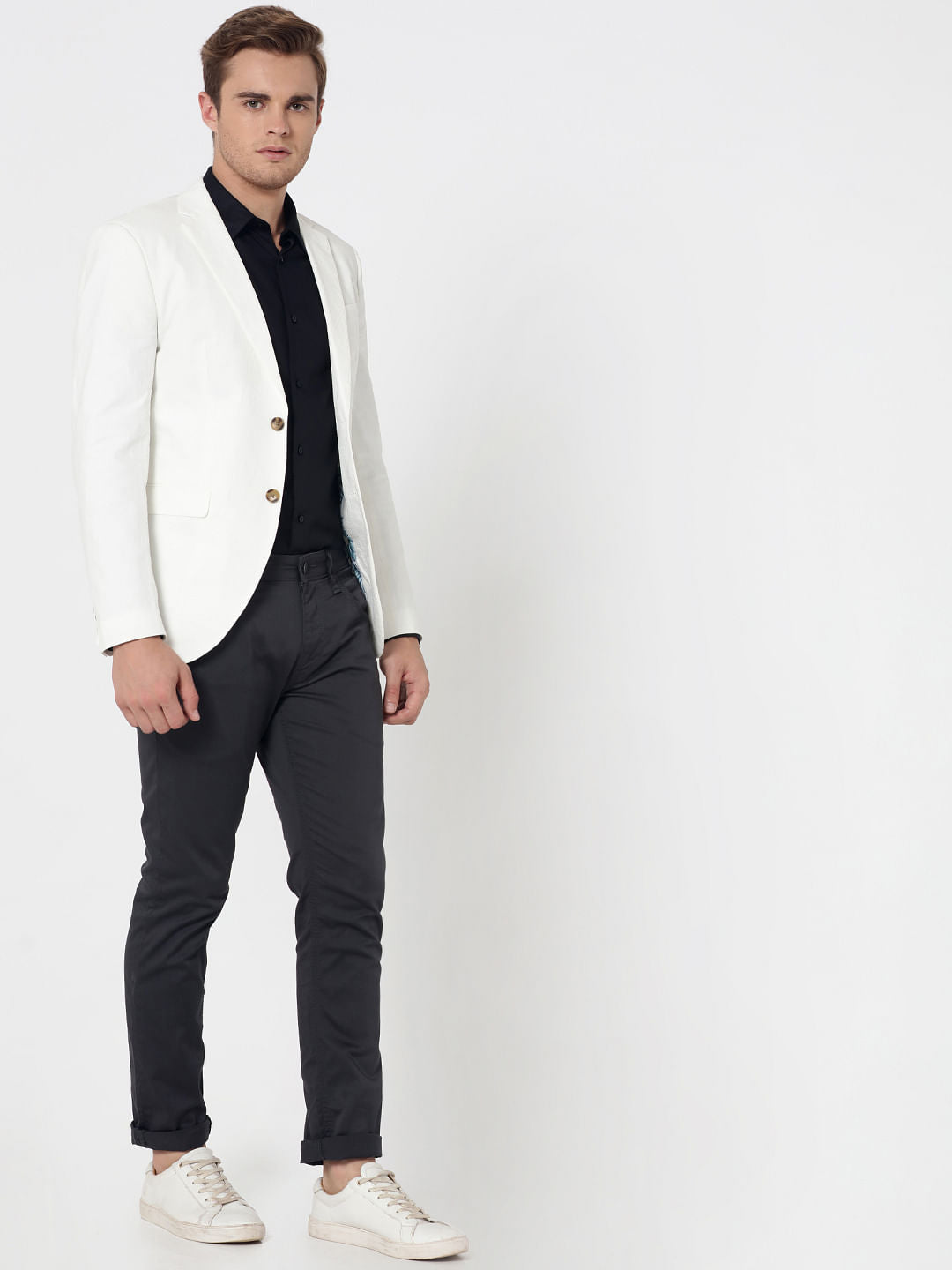 White Slim Fit Blazer