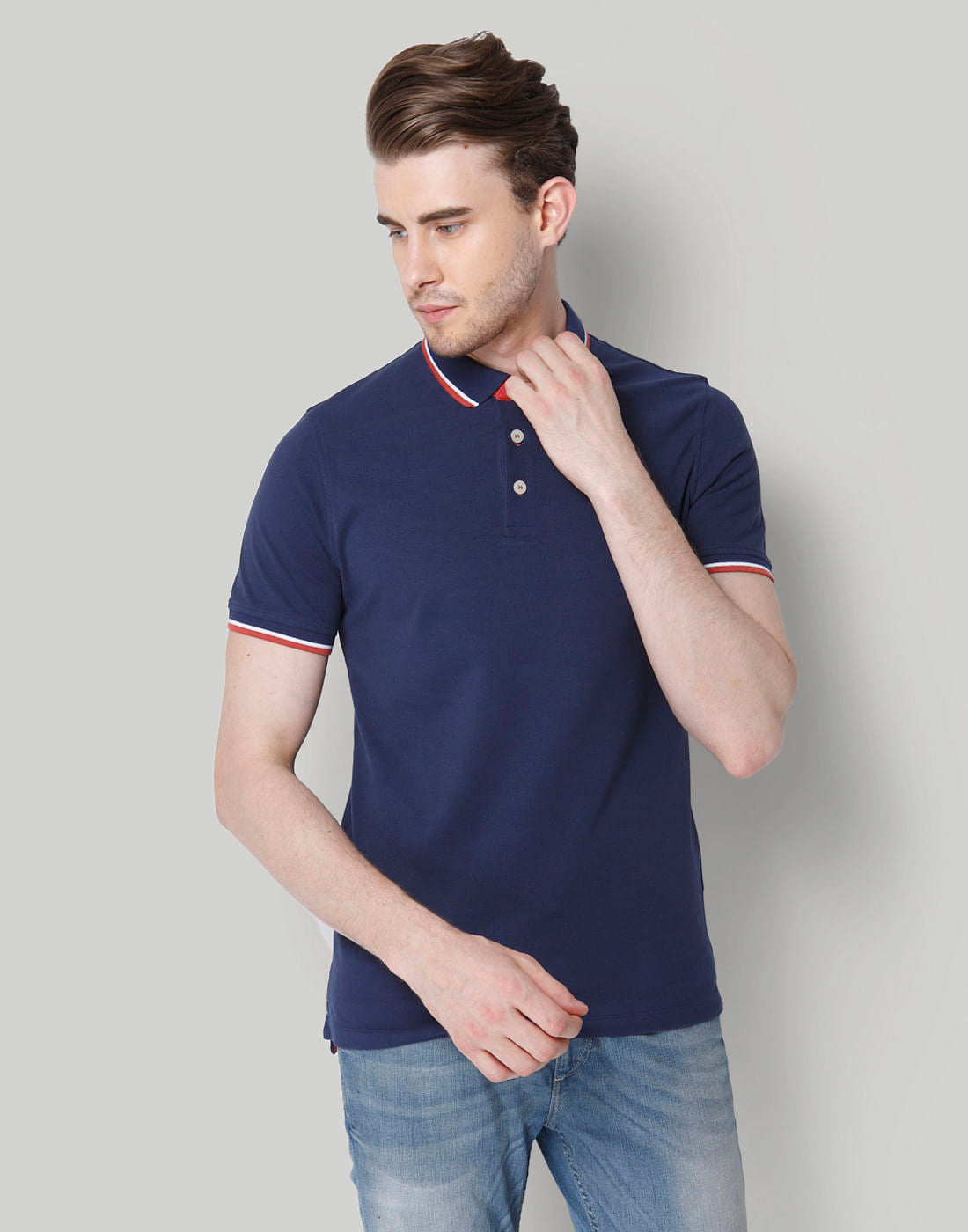 Blue Polo T-Shirt - S