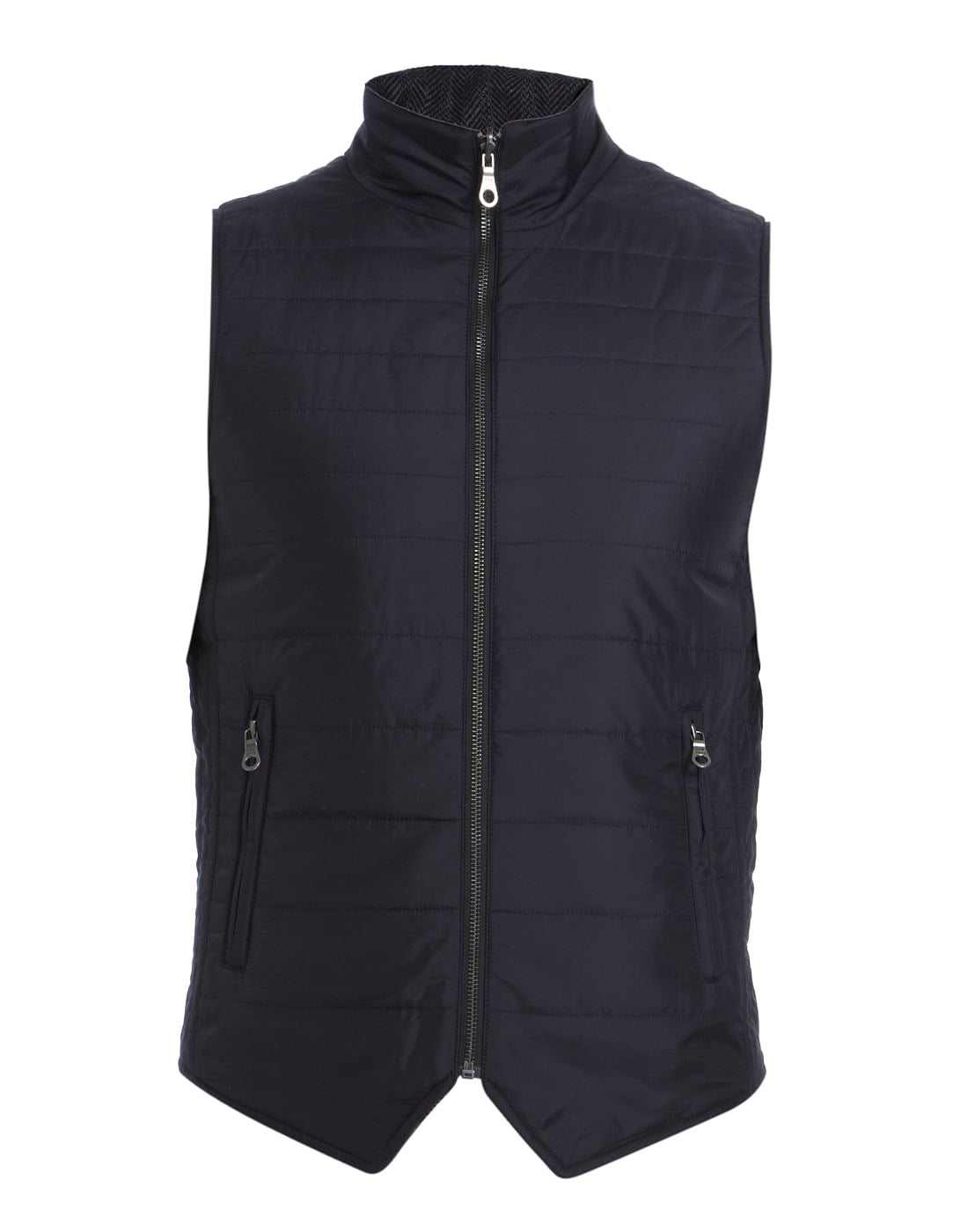 Dark Blue Sleeveless Jacket
