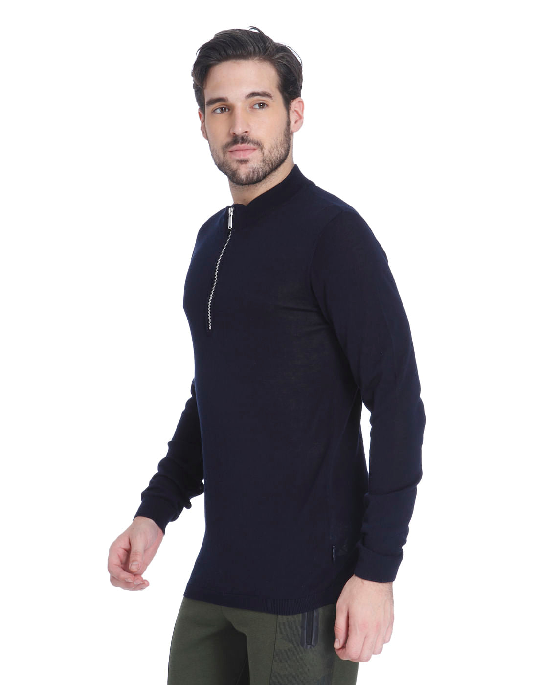 Blue Zip Up Sweatshirt