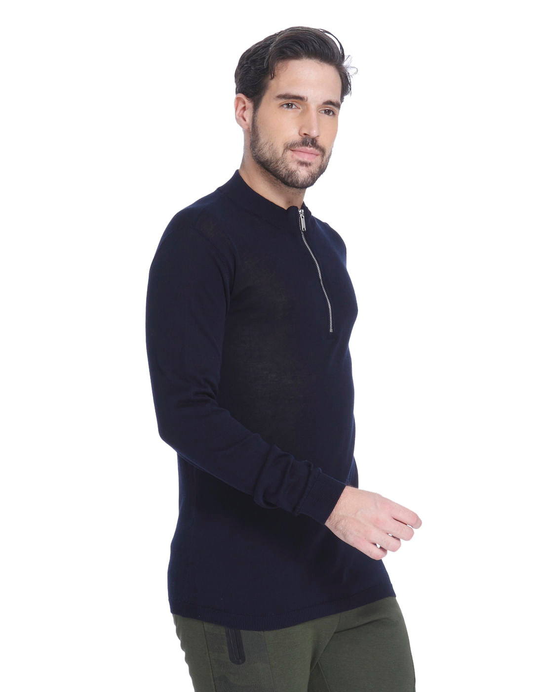 Blue Zip Up Sweatshirt