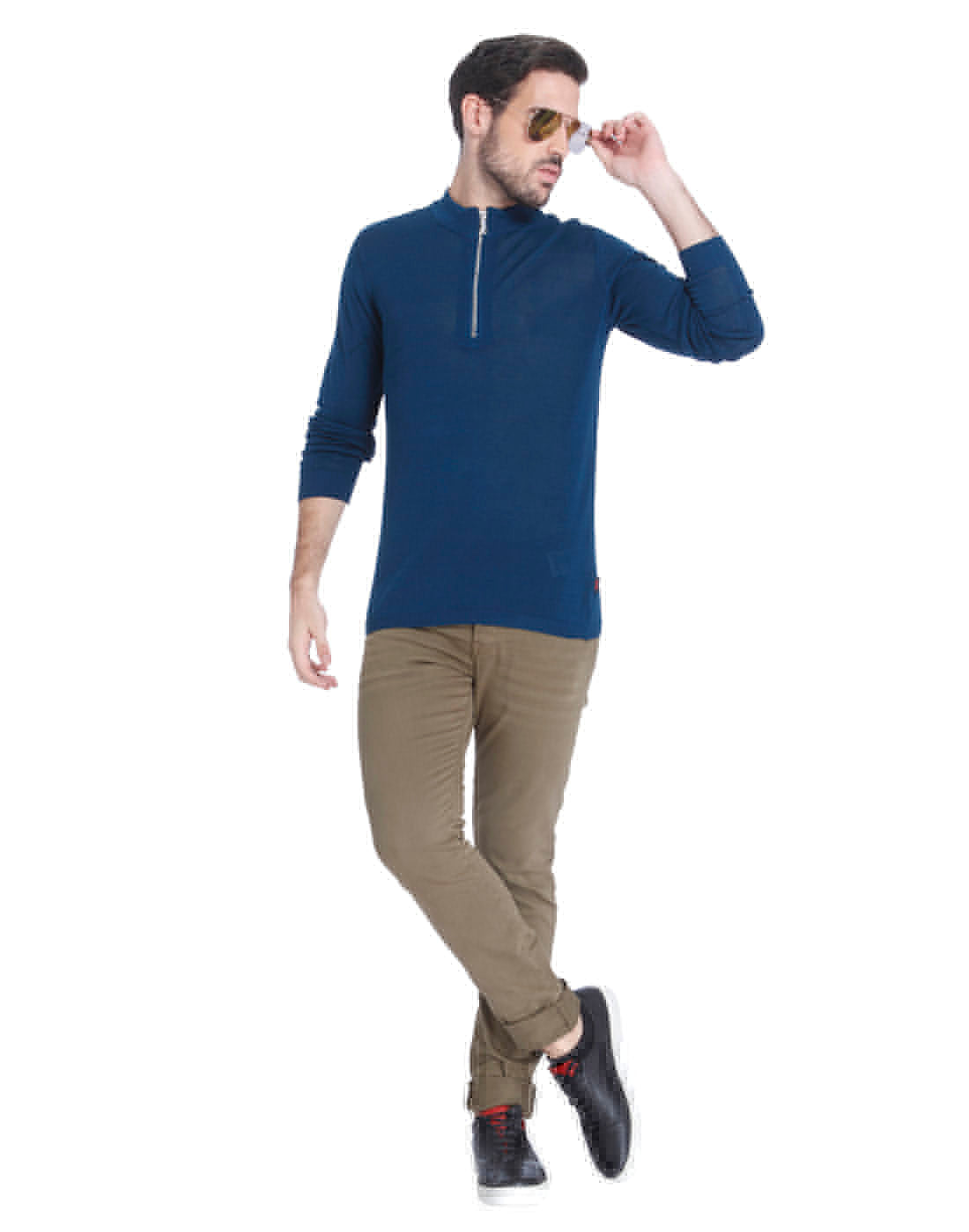 Teal Blue Zip Up Sweatshirt