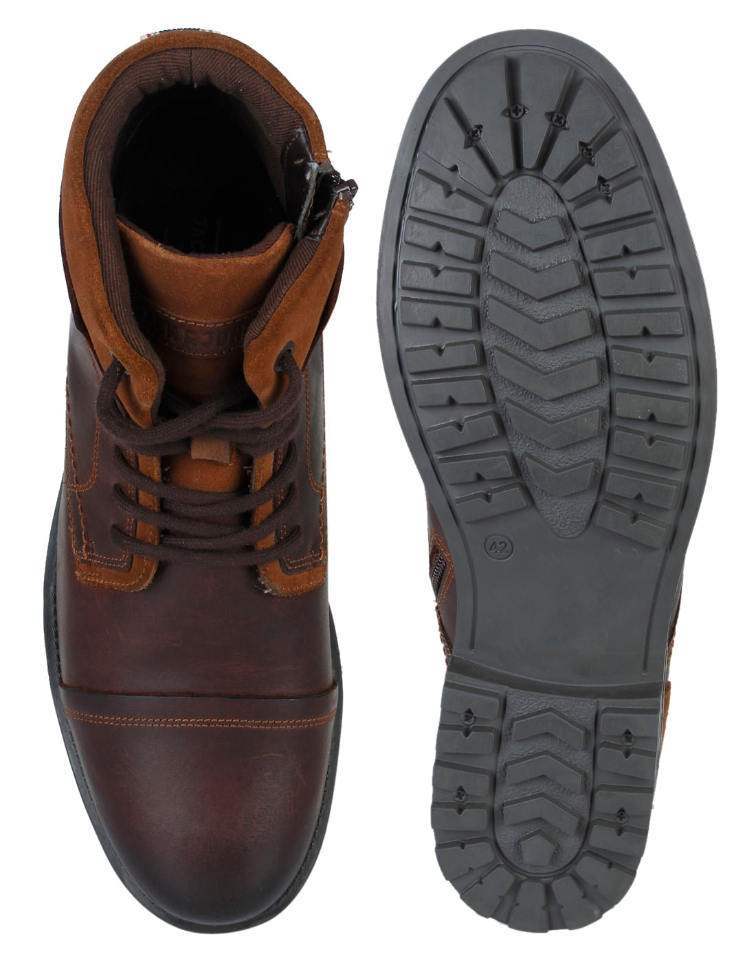 Brown Leather & Suede Boots