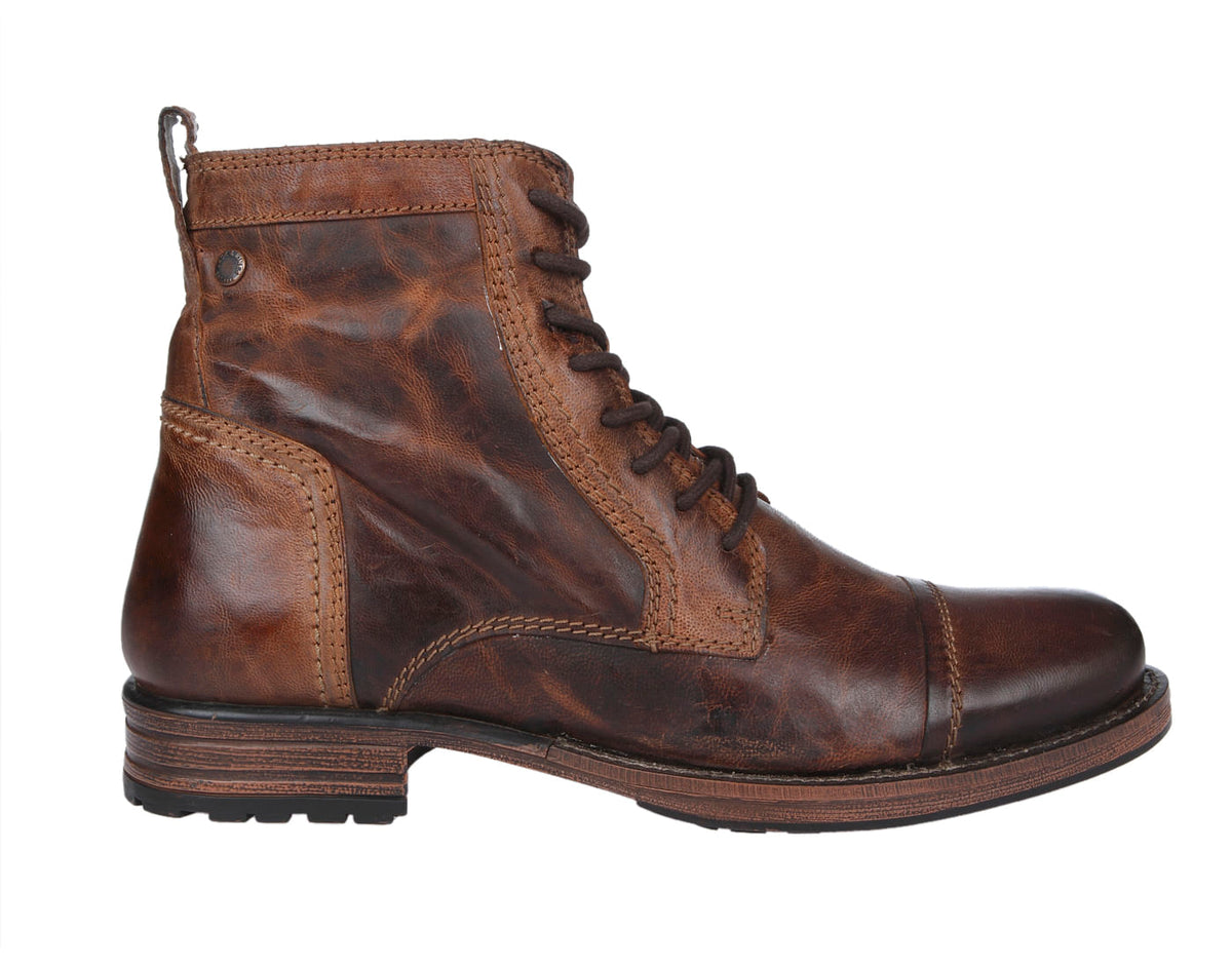 Tan High Top Leather Boots - 6