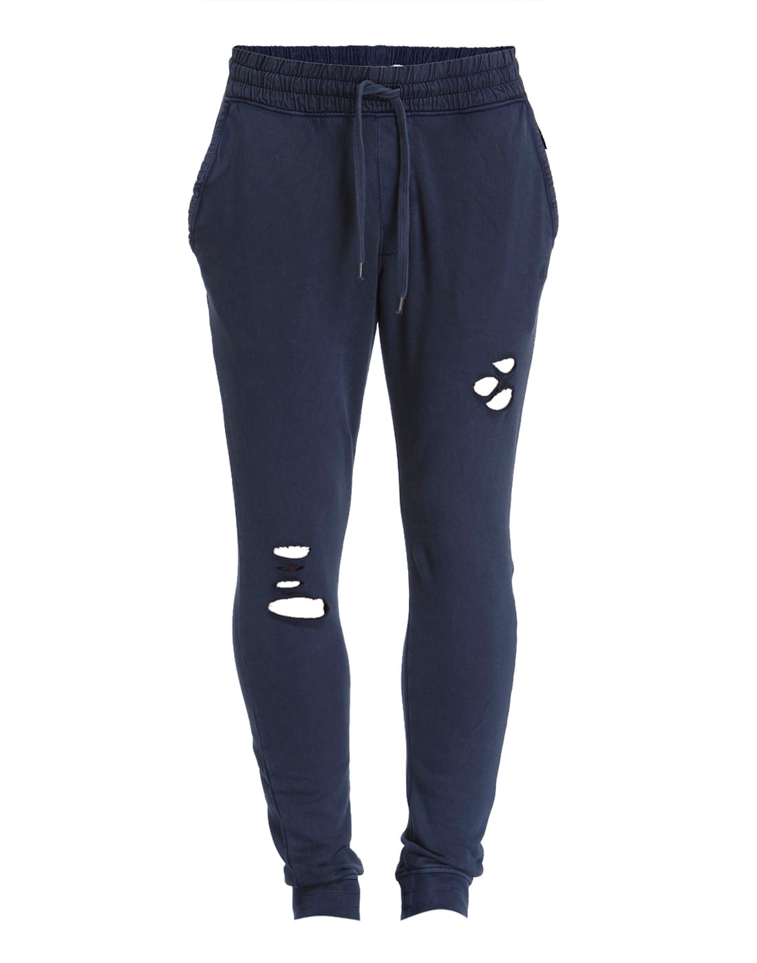Blue Ripped Sweatpants
