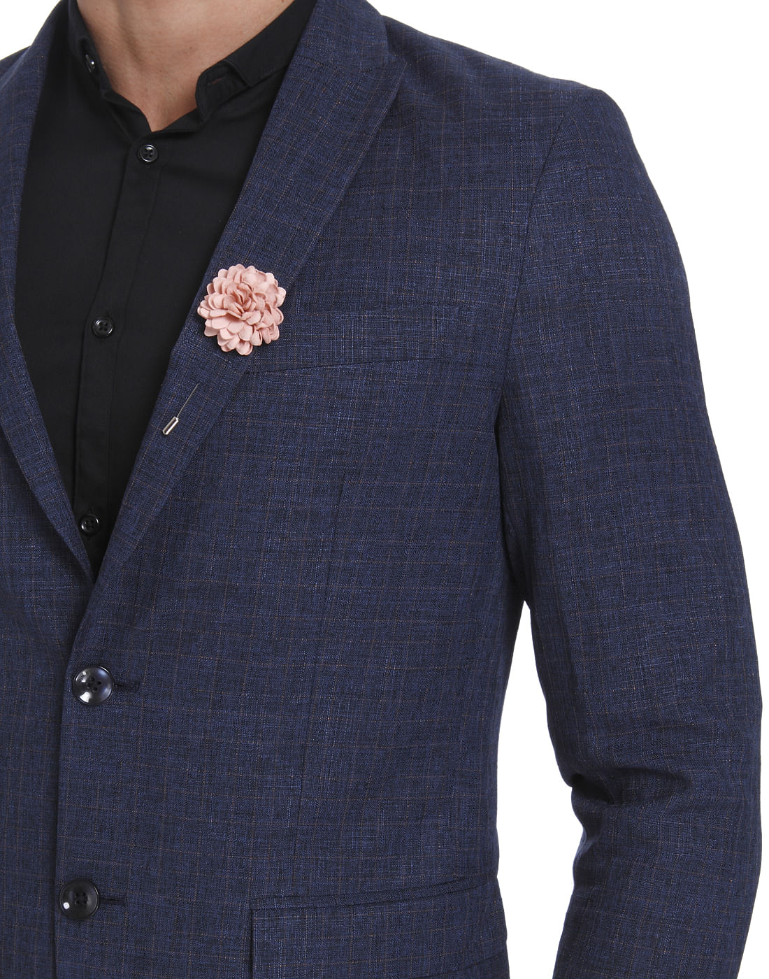 Blue Check Slim Fit Blazer