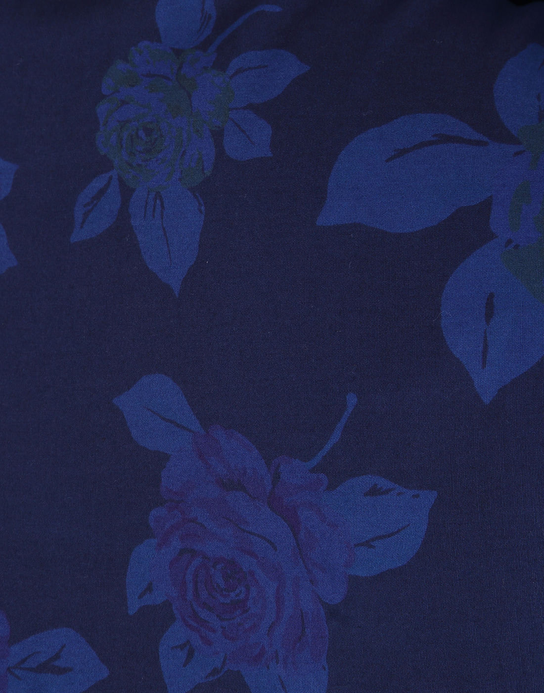 Blue Floral Print Slim Fit Shirt