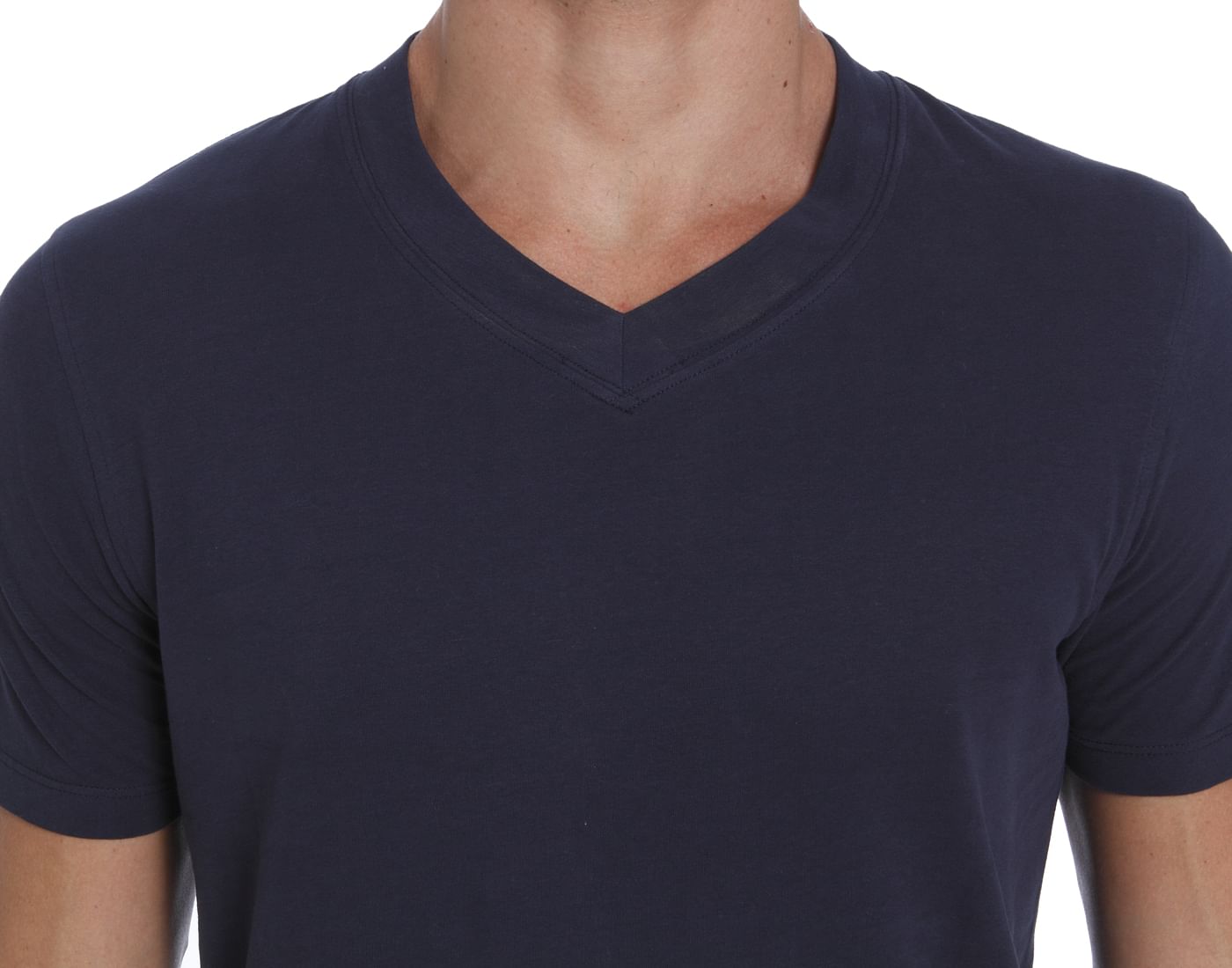 Dark Blue V-Neck T-Shirt