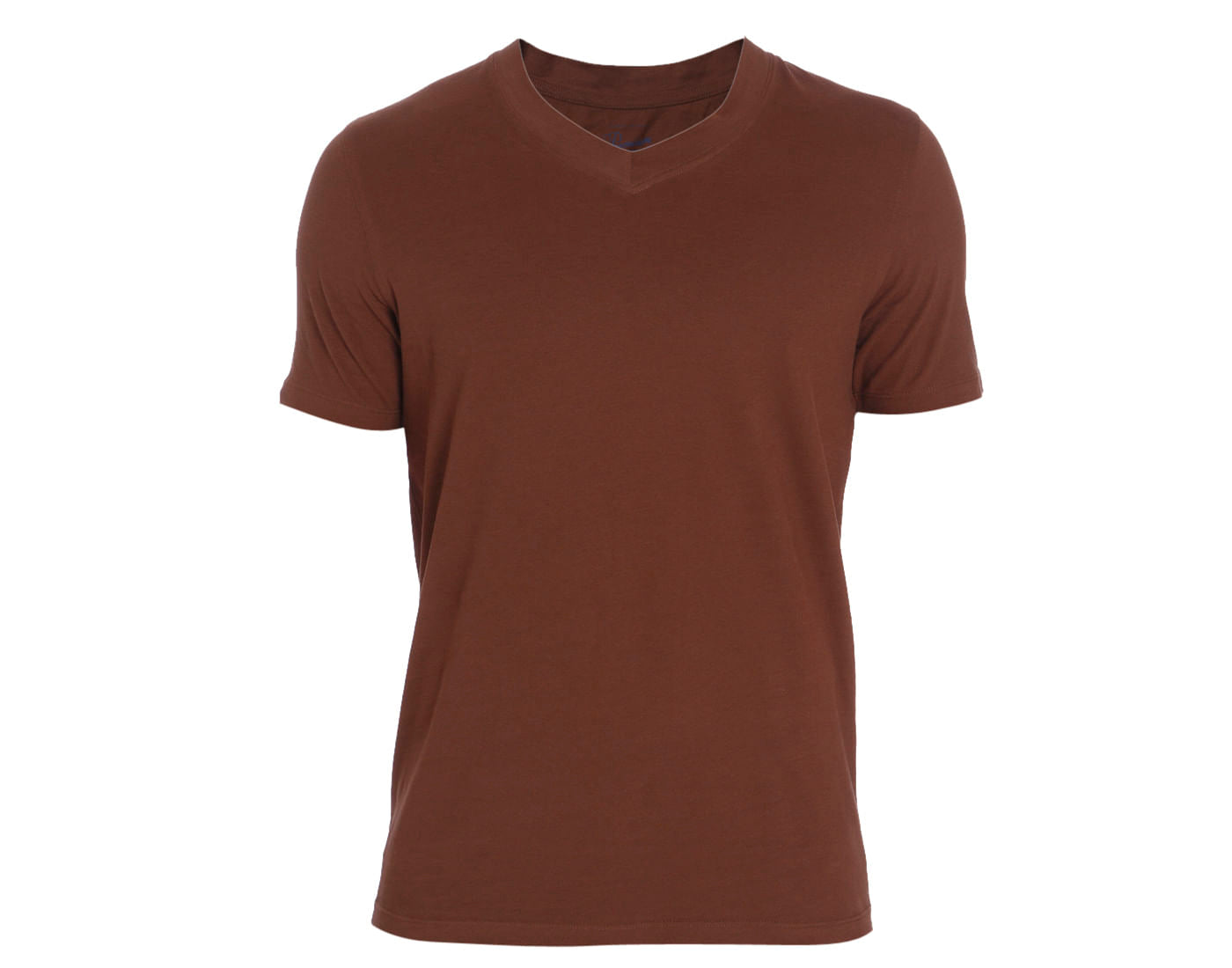 Brown V-Neck T-Shirt