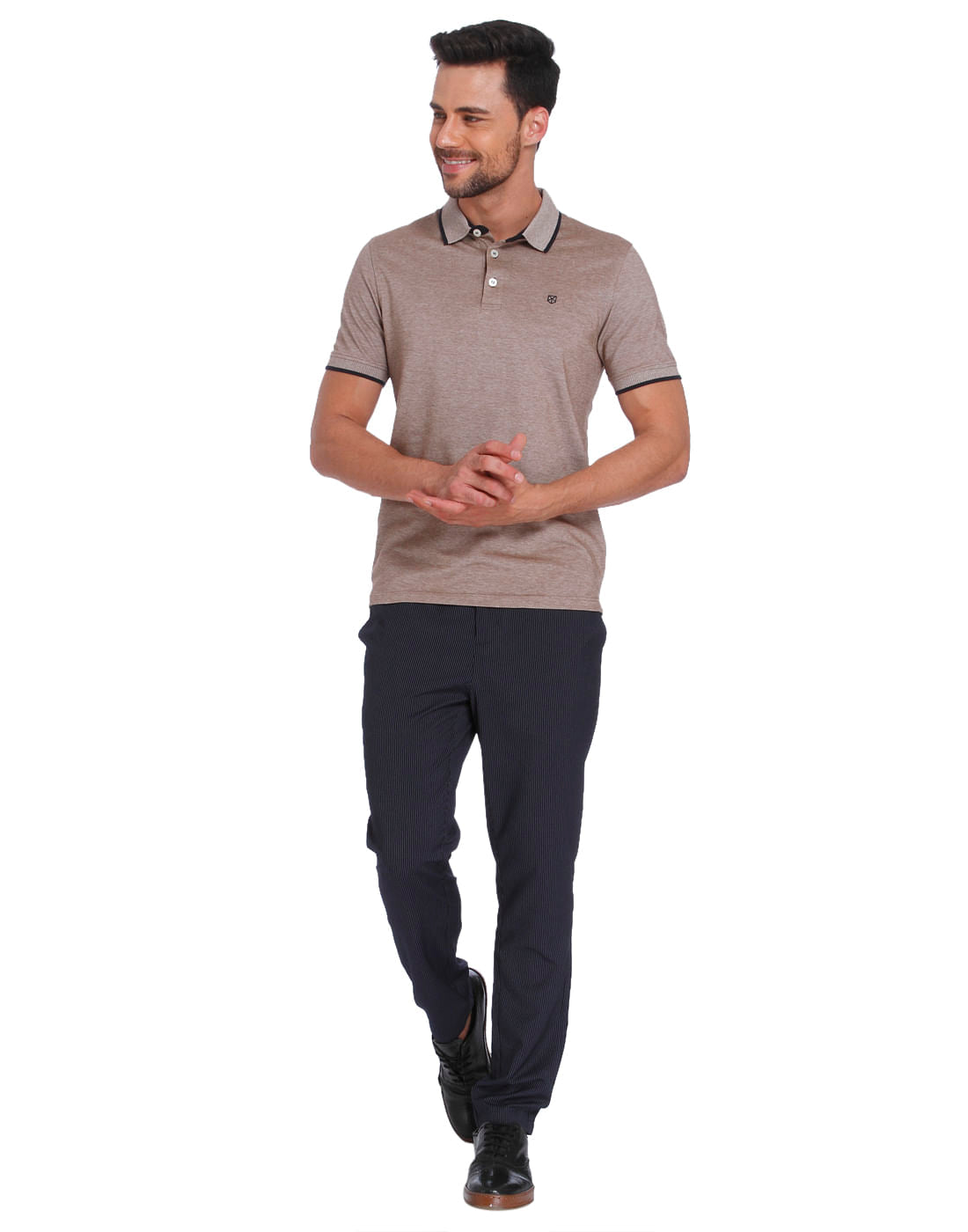Brown & Black Polo T-Shirt
