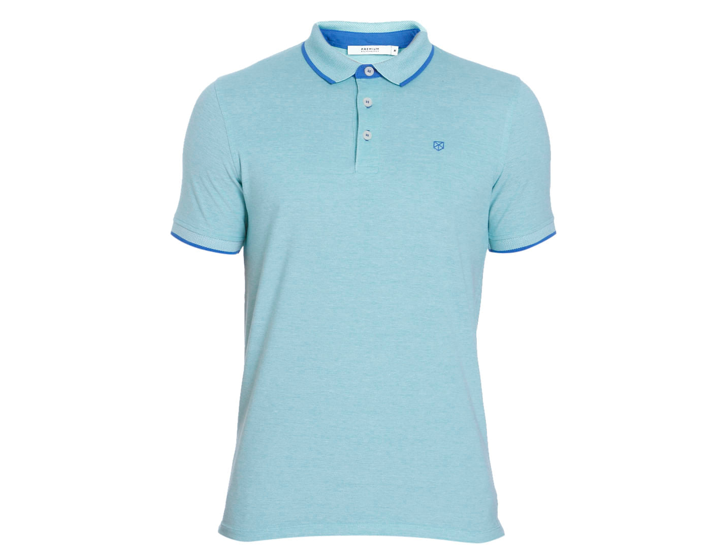 Sea Green & Blue Polo T-Shirt