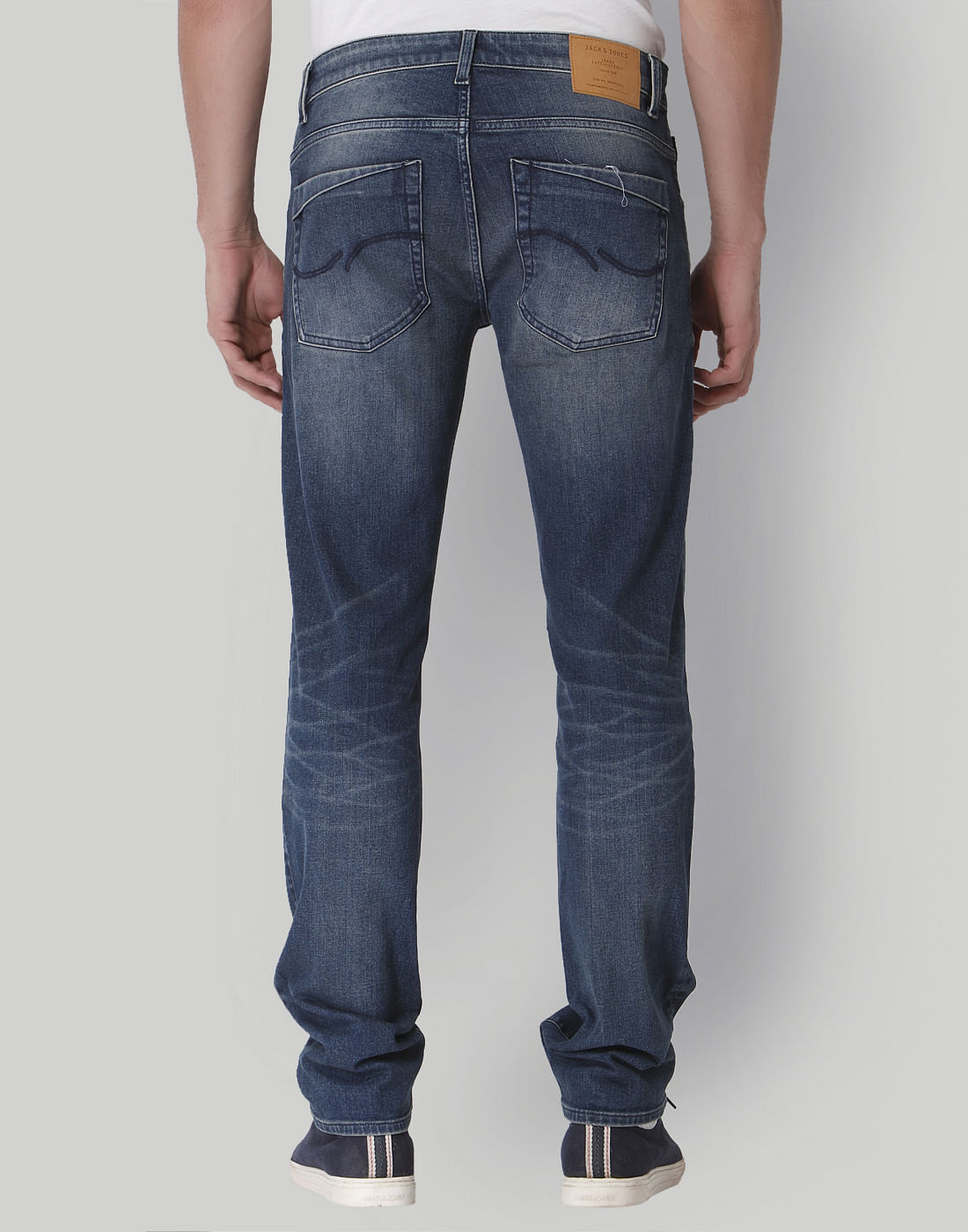 Blue Low Rise Slim Fit Jeans