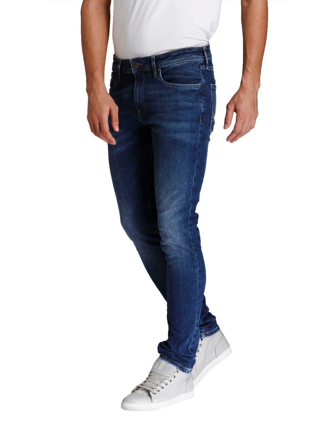 Dark Blue Low Rise Skinny Fit Jeans